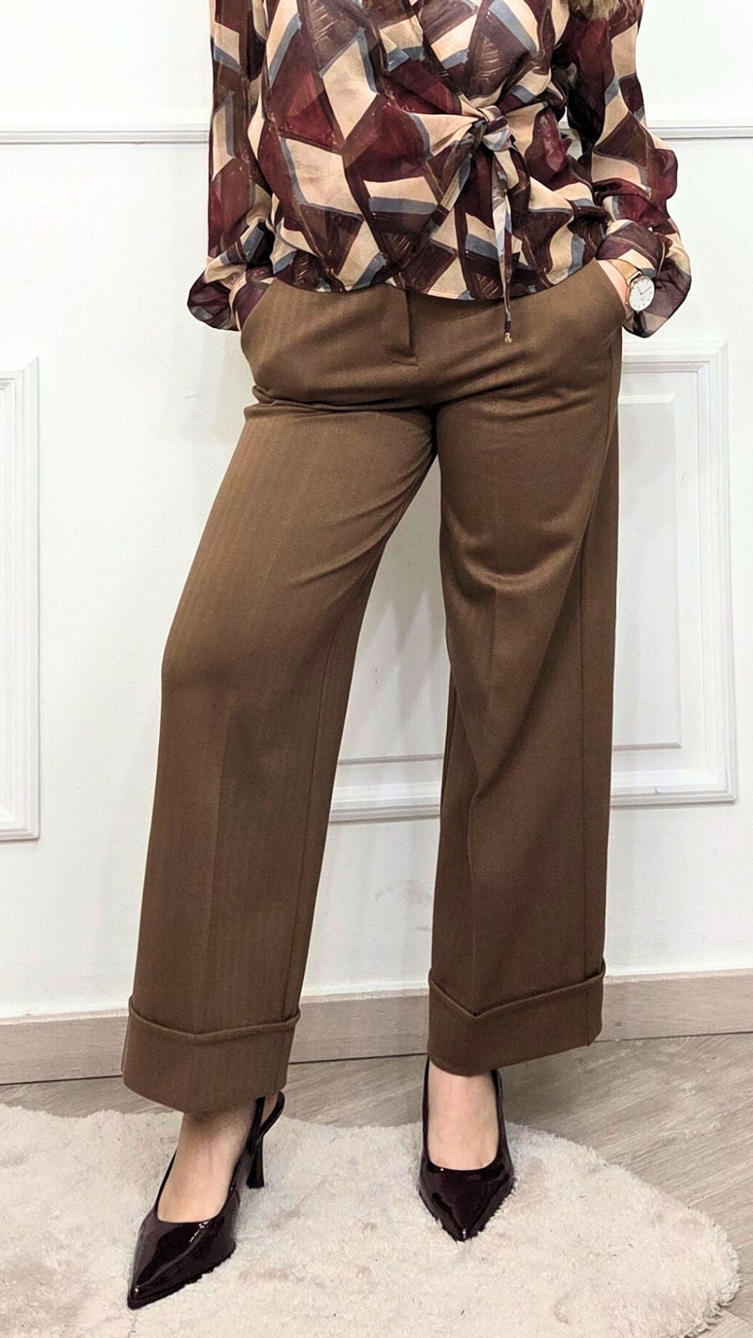 Pantalone con piegone - EXTASY