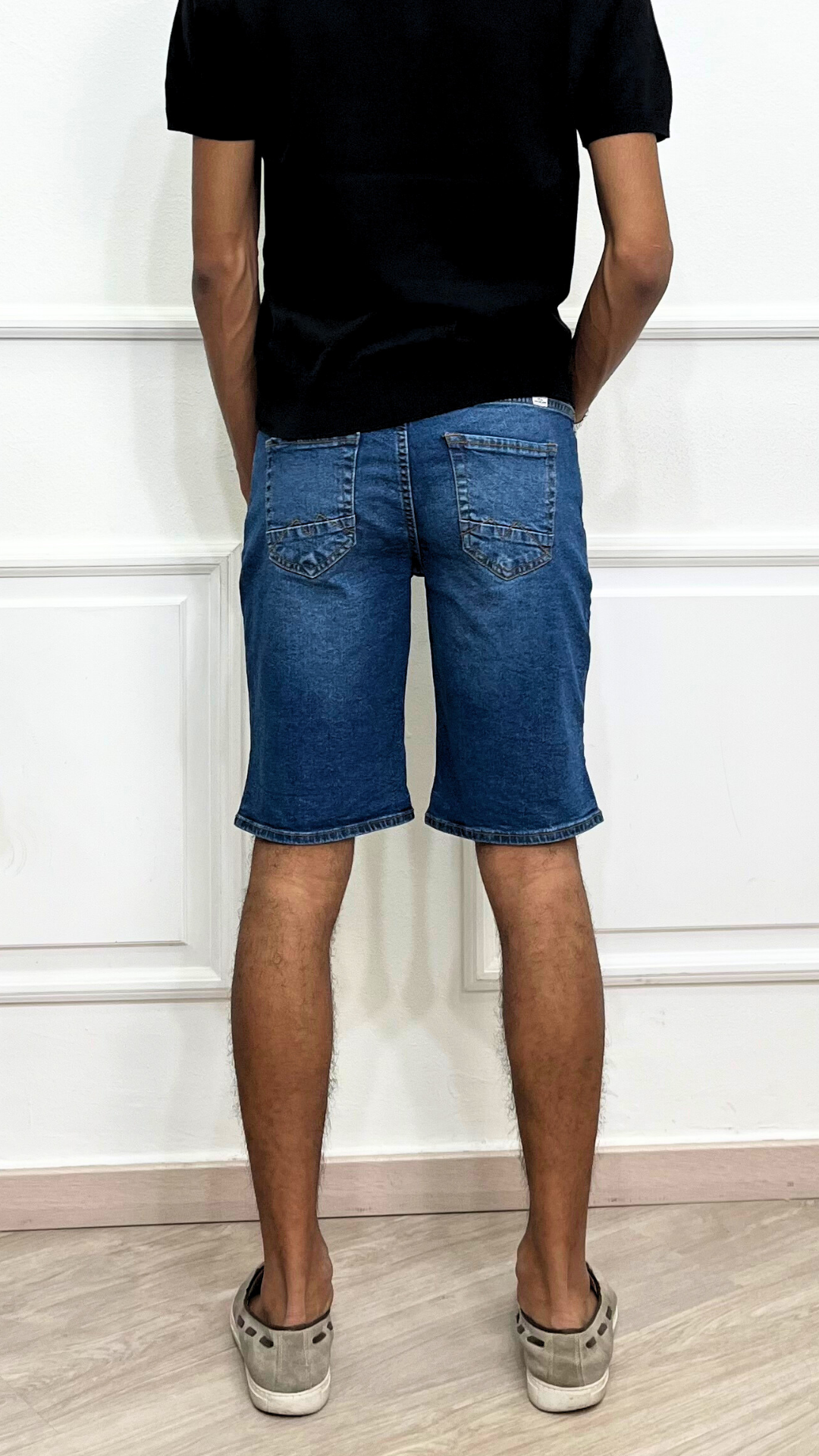 Pantaloncino di jeans Basic scuro