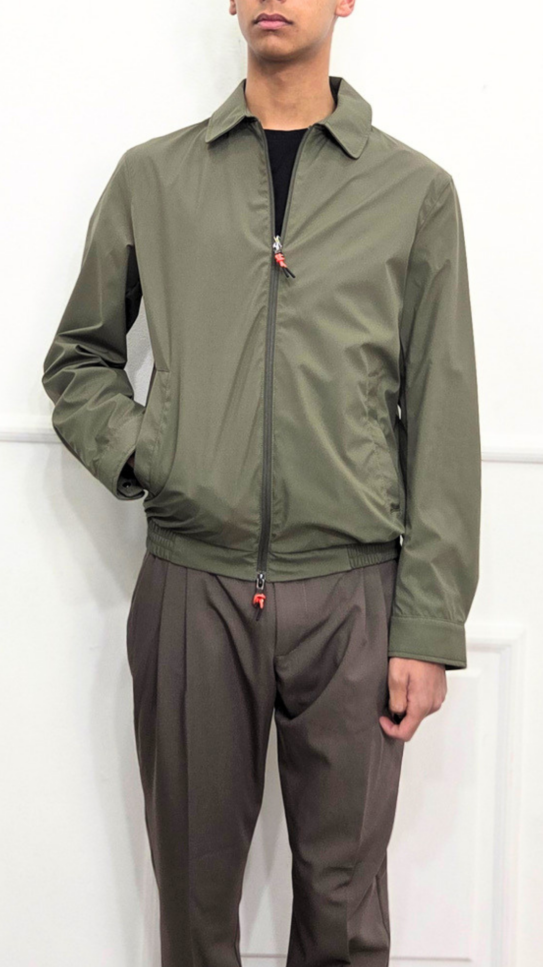 Giacca Harringtone Olive