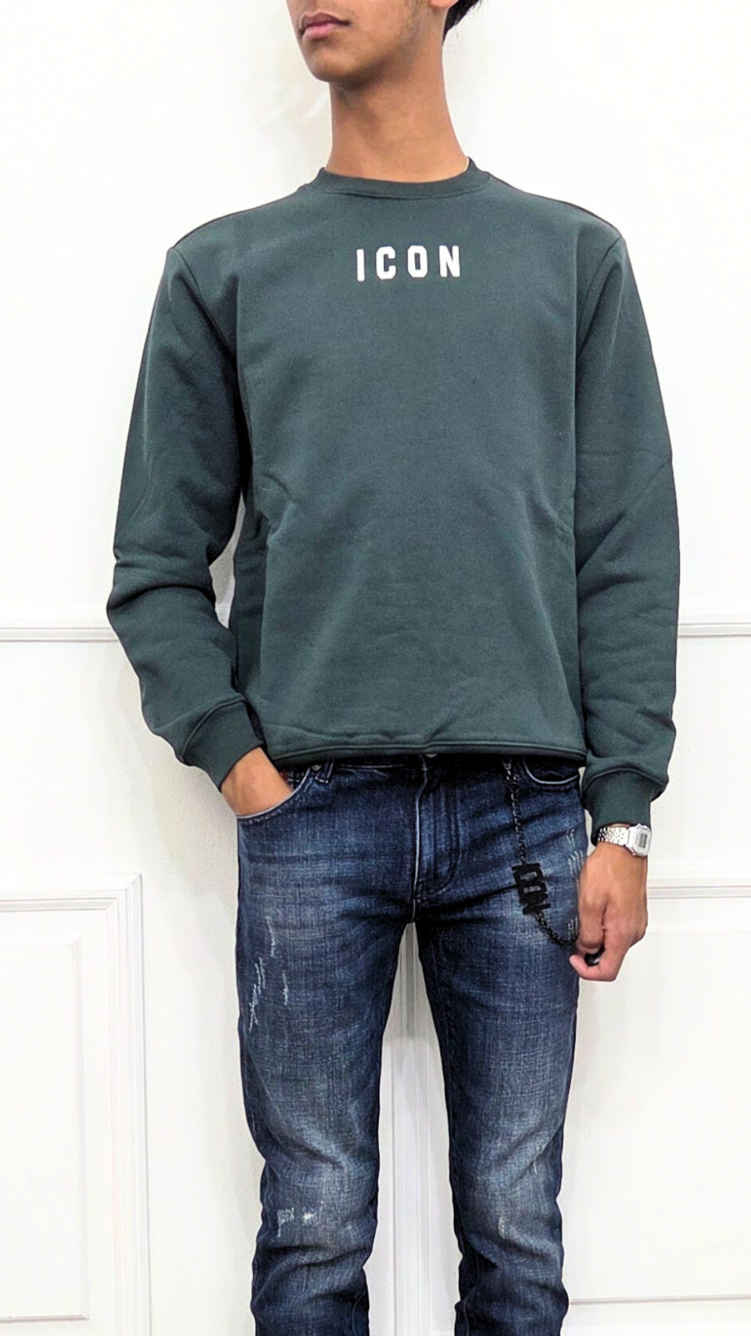 Felpa con logo centrale - ICON