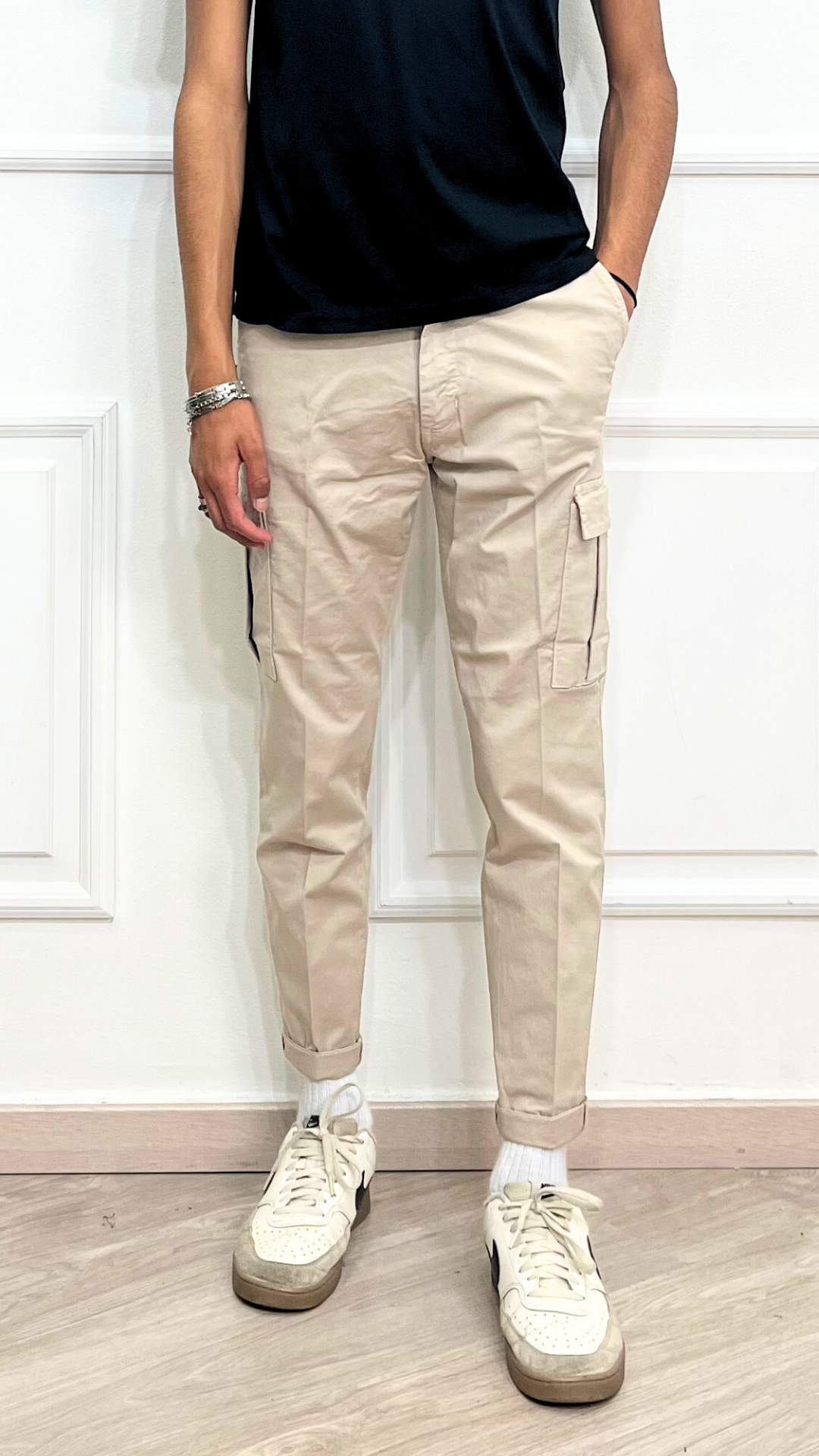 Pantalone in Cotone Cargo - BLACKSVNDAY