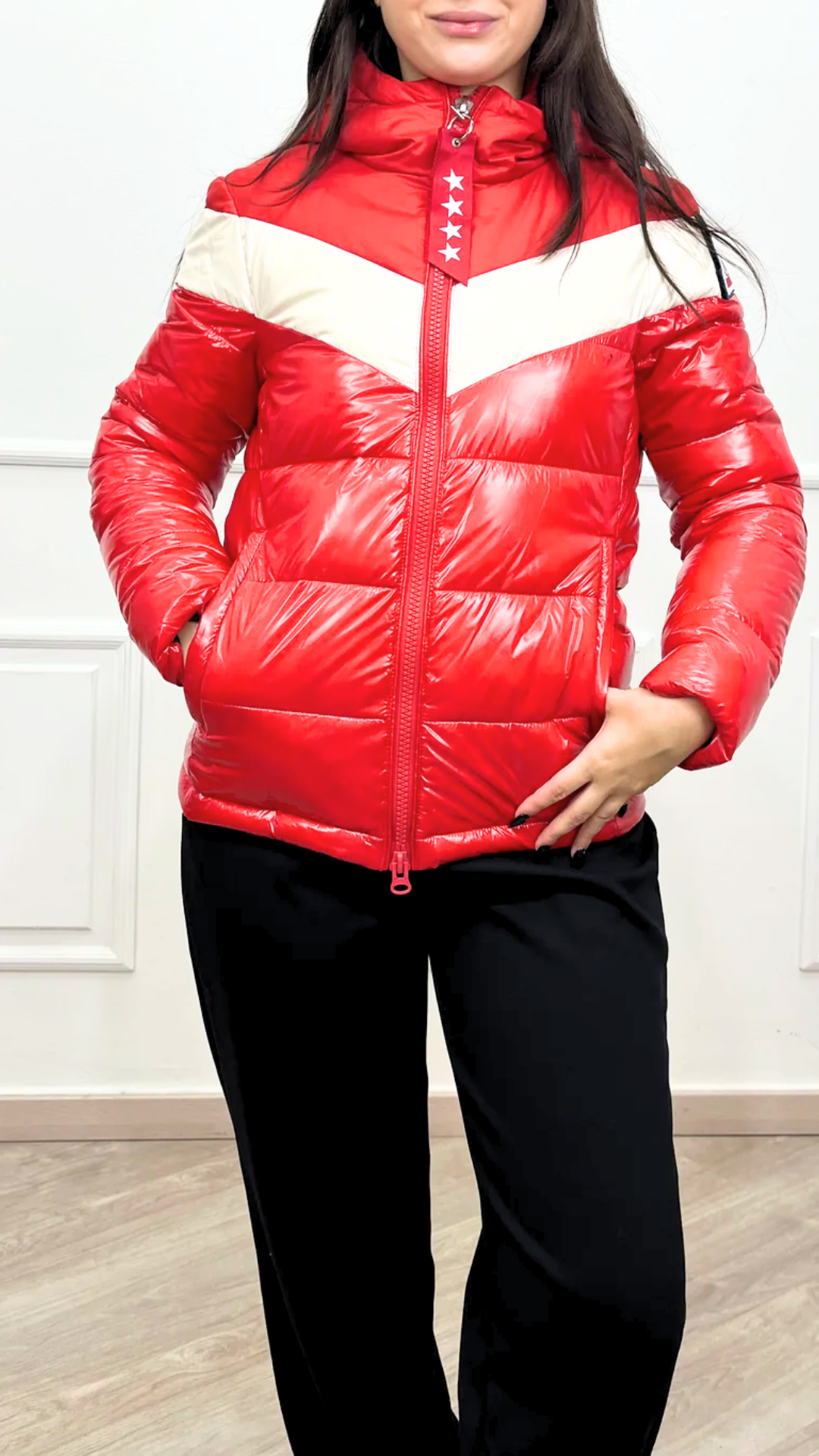 Piumino in vernice INVICTA