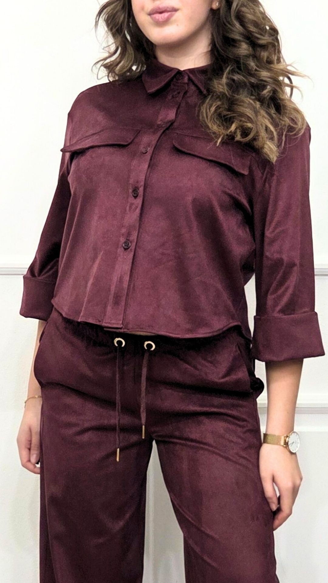 Camicia con risvolto alle maniche - EXTASY