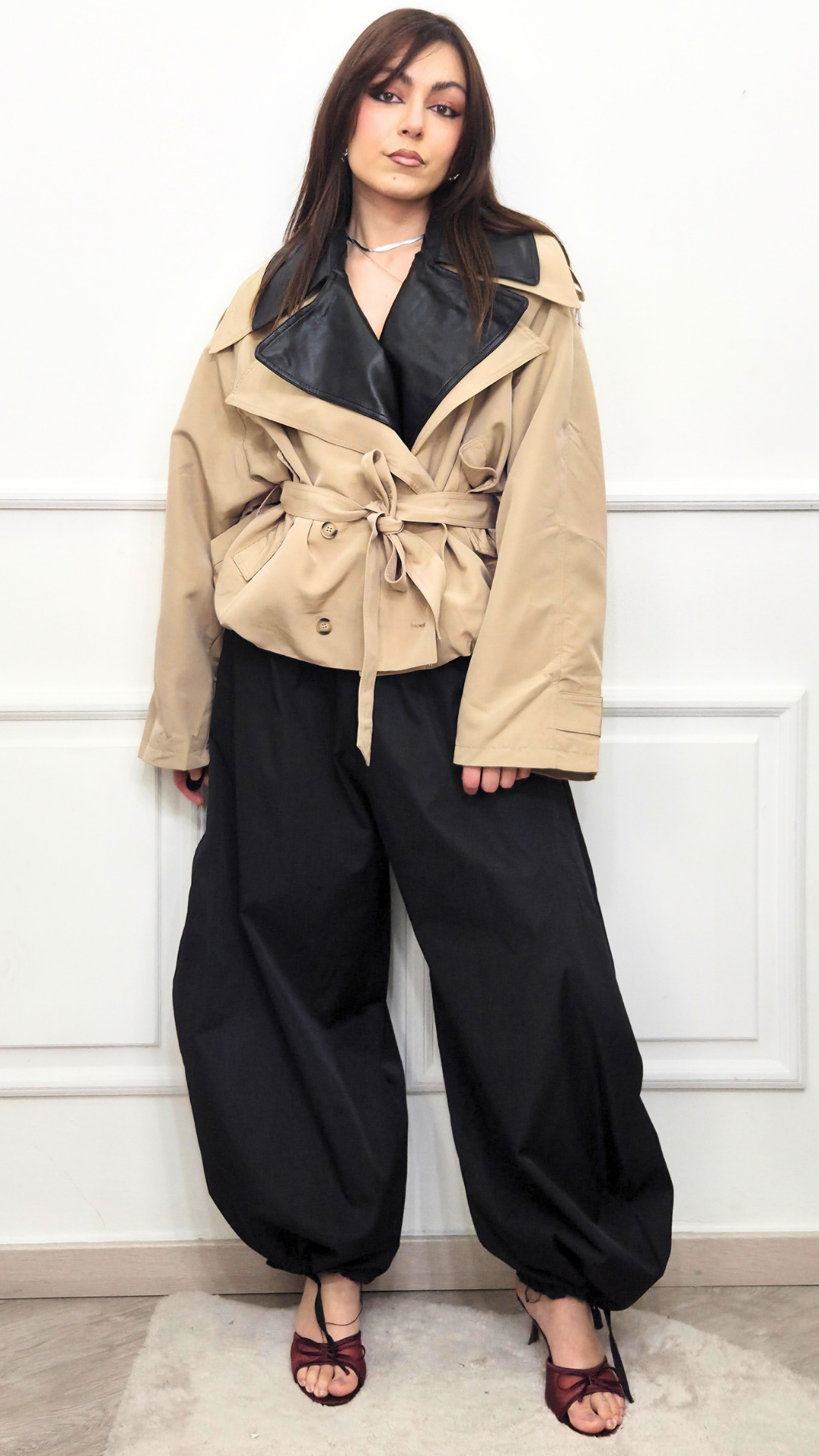 Trench Corto City Elegance