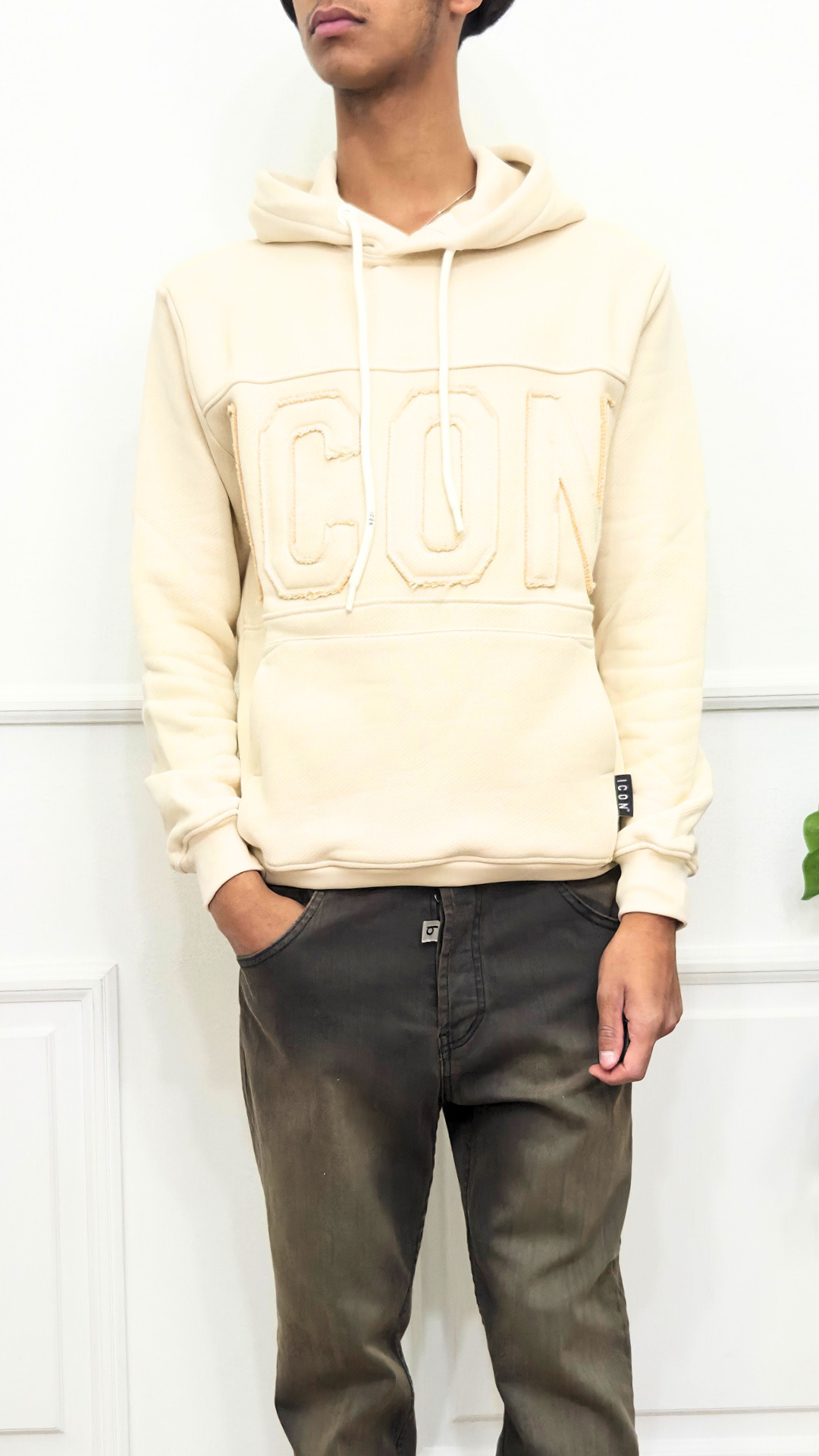 Felpa con logo ricamato - ICON