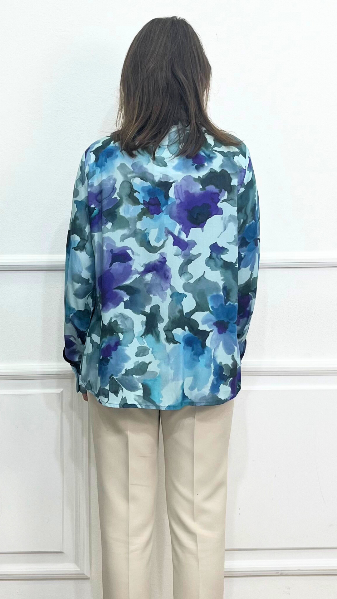 Camicia floreale blu - GUERINI