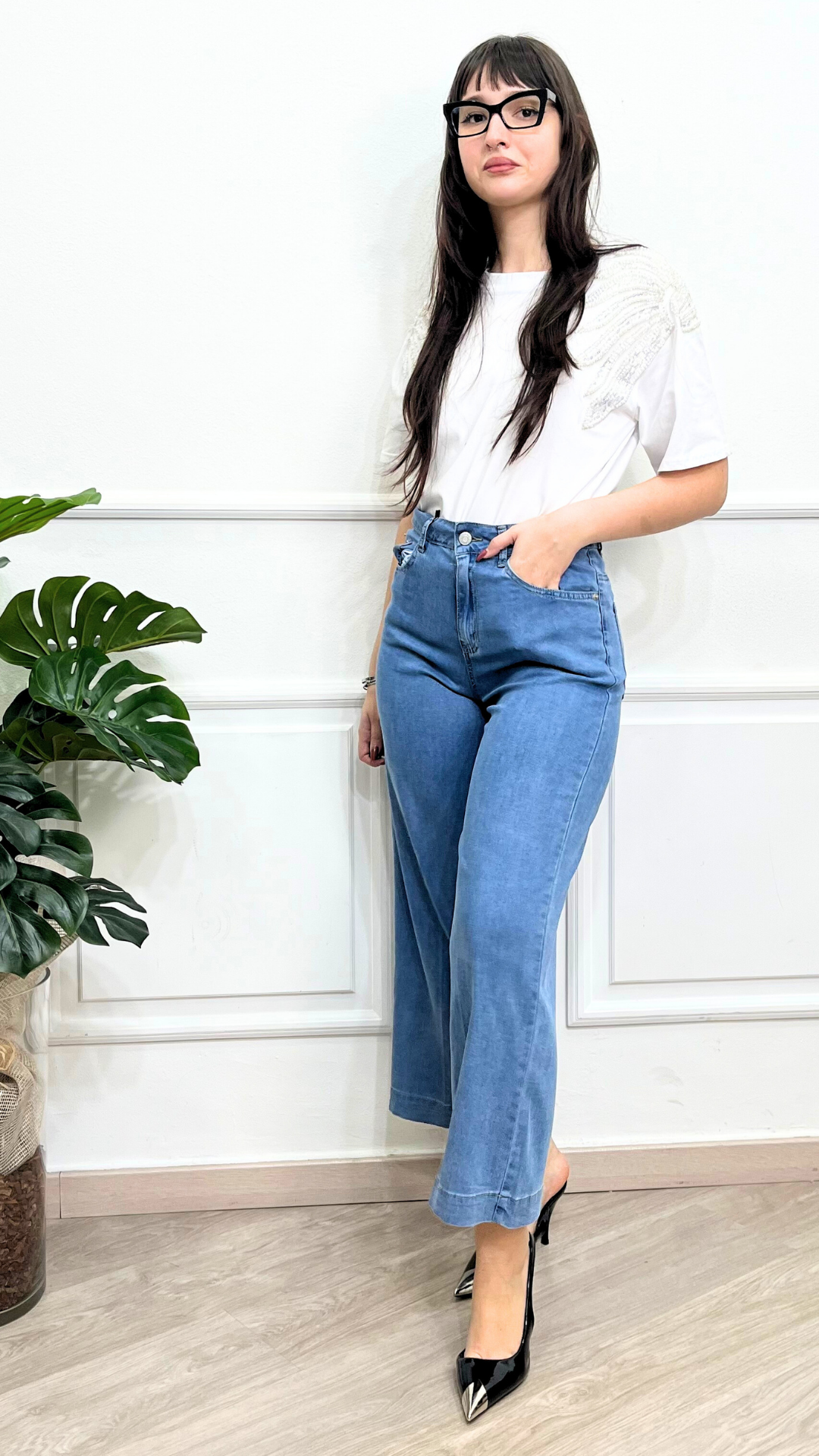 Jeans comodo in cotone - LINDA'S