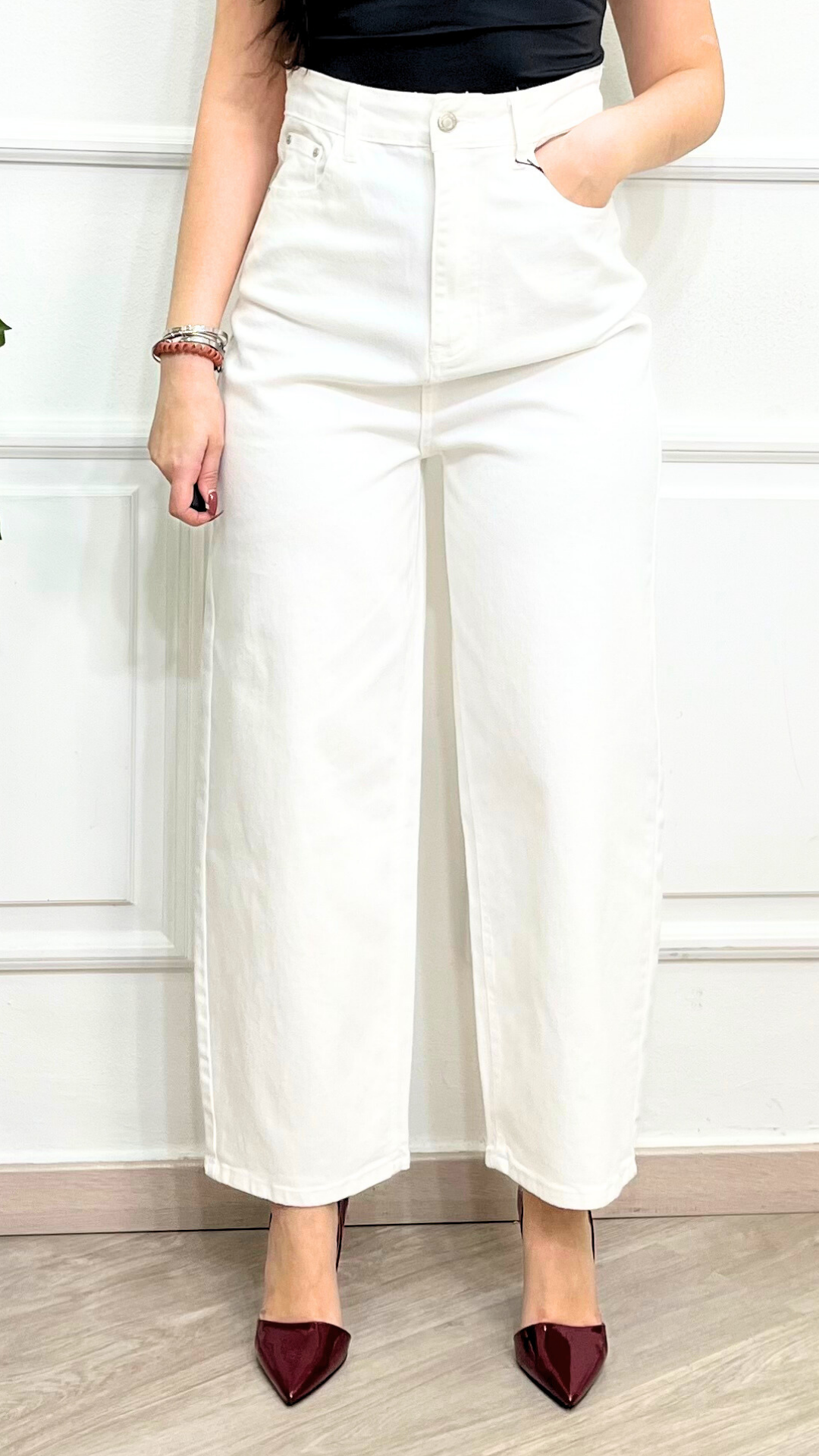 Jeans a palazzo White - SIMONA G.