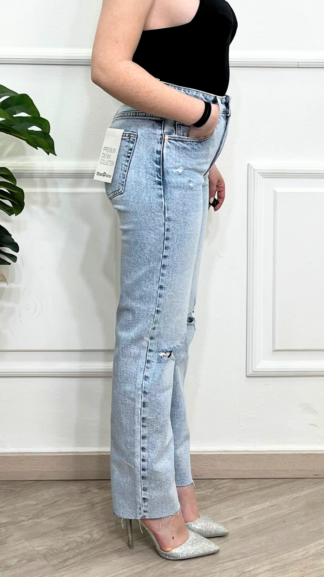 Jeans con strappi - MISS BONBON