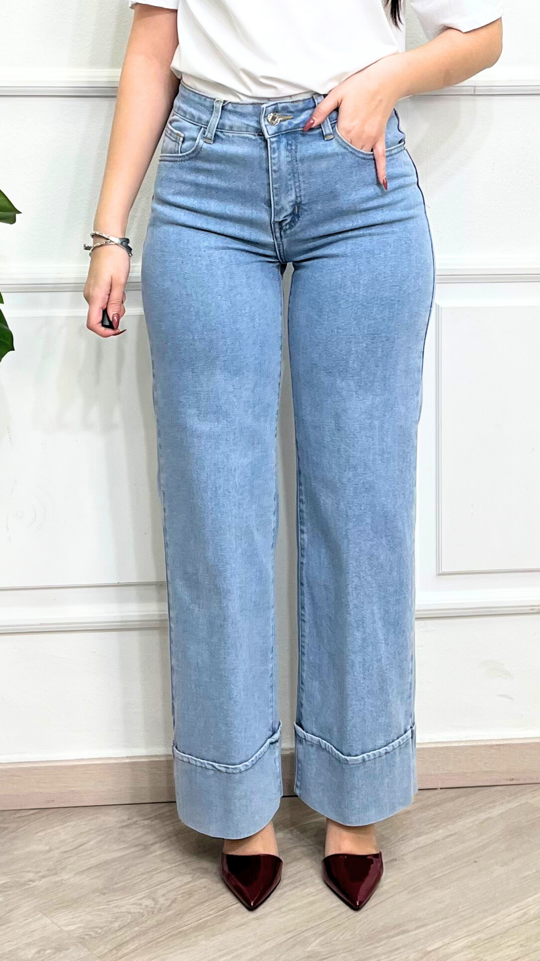 Jeans con risvolto - LINDA'S