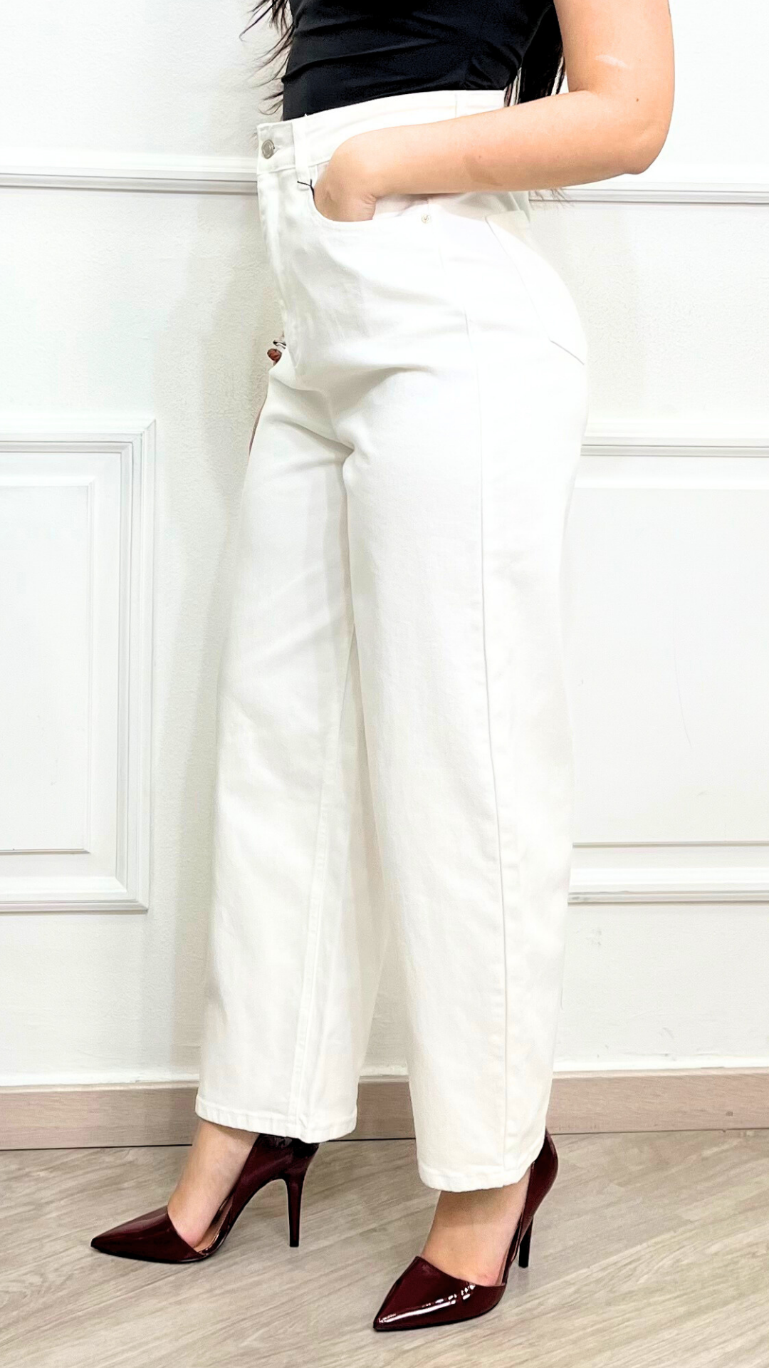 Jeans a palazzo White - SIMONA G.