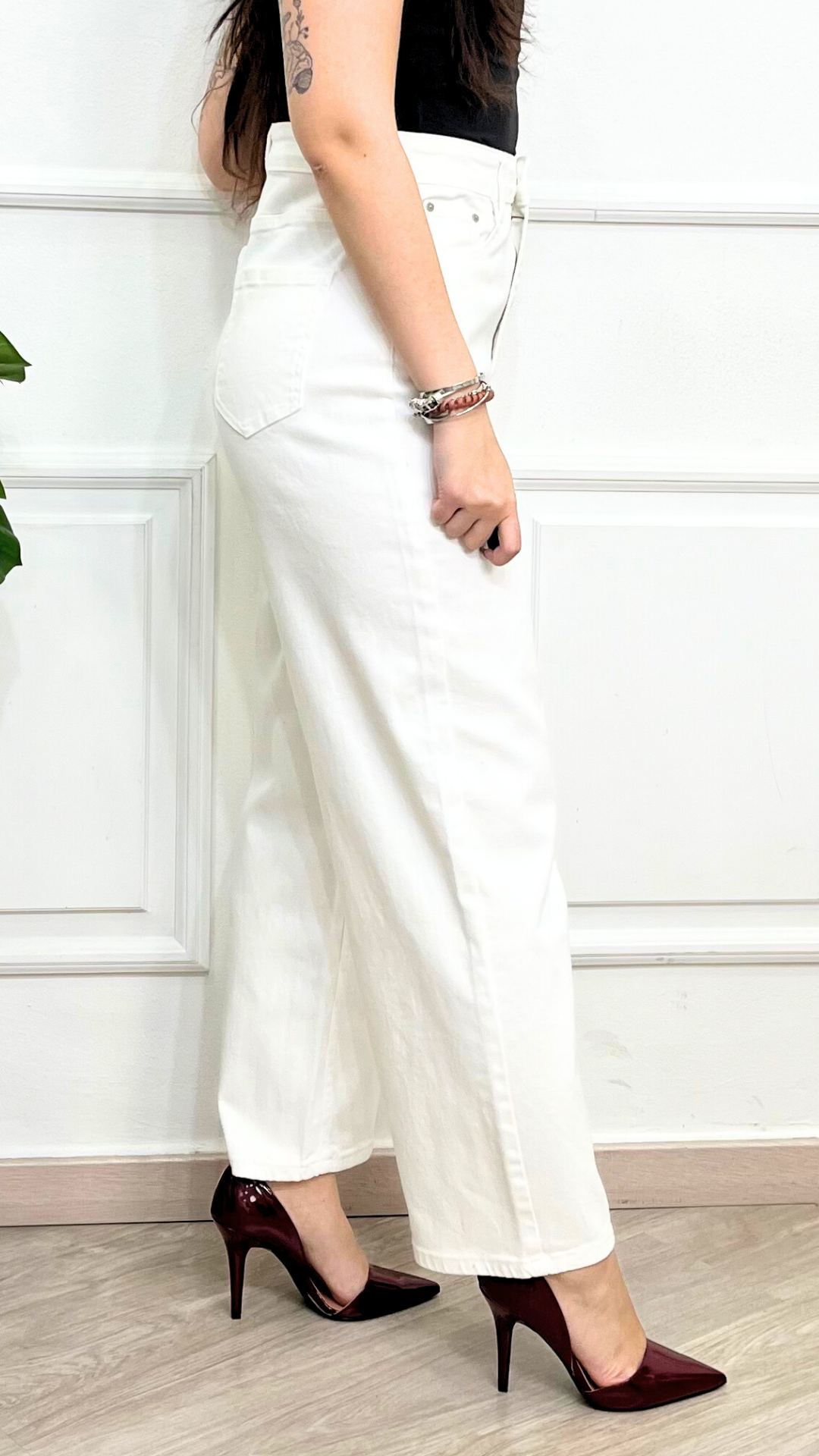 Jeans a palazzo White - SIMONA G.