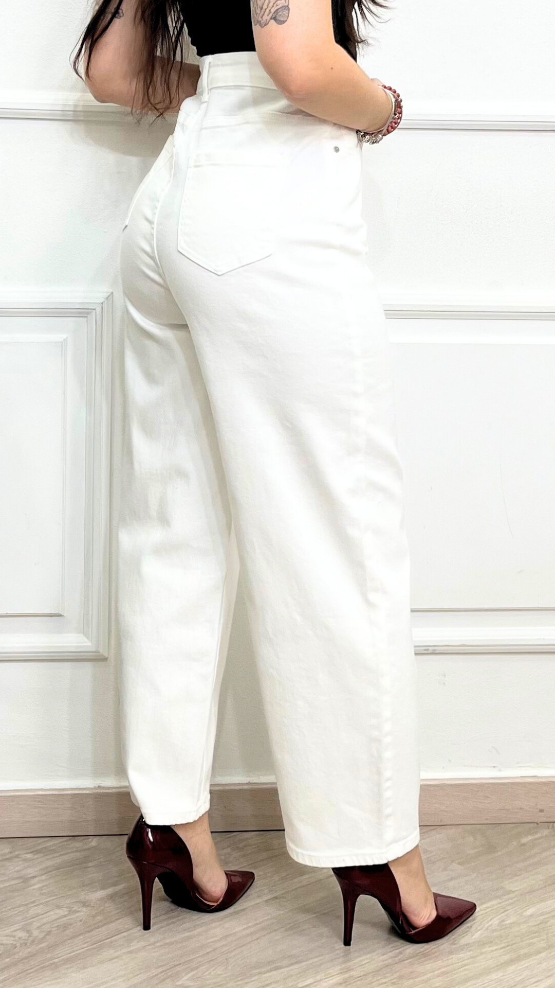 Jeans a palazzo White - SIMONA G.