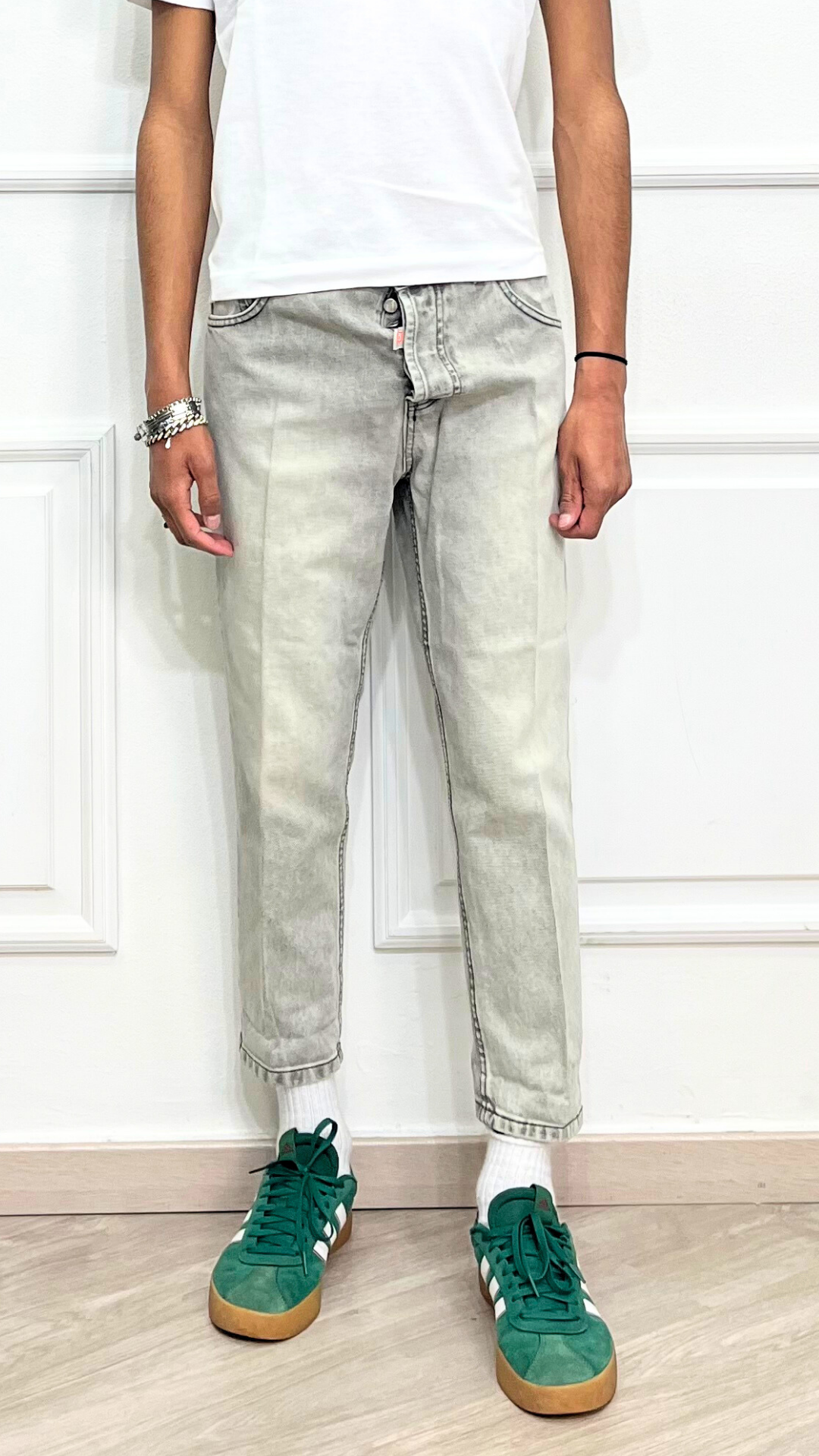 Jeans Marmorizzato Grigio - BLACKSVUNDAY