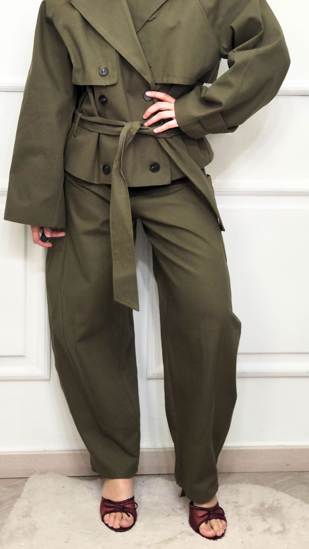 Pantalone Olive Balloon Lumina