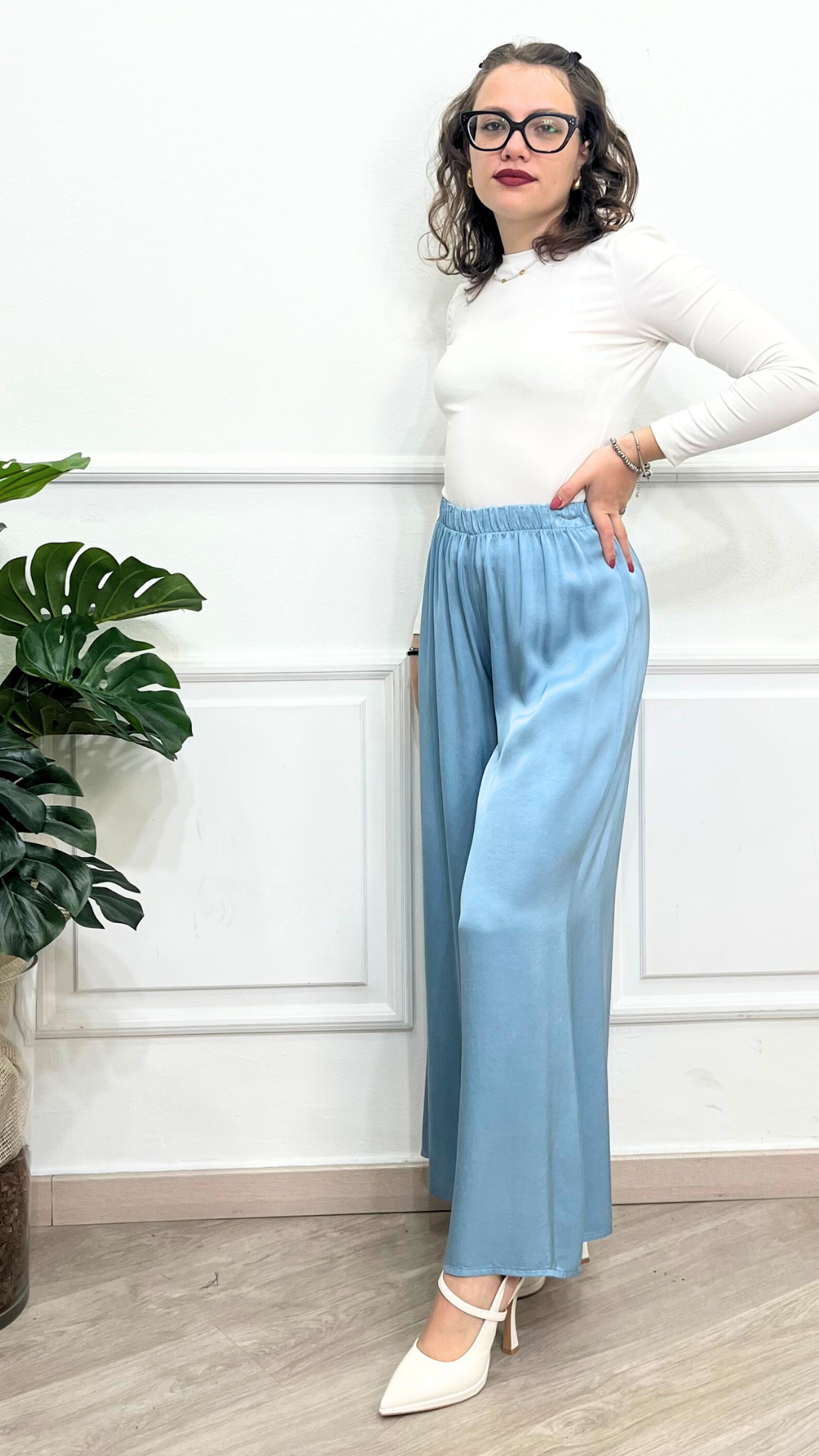 Pantalone a palazzo in Viscosa - ASTORY
