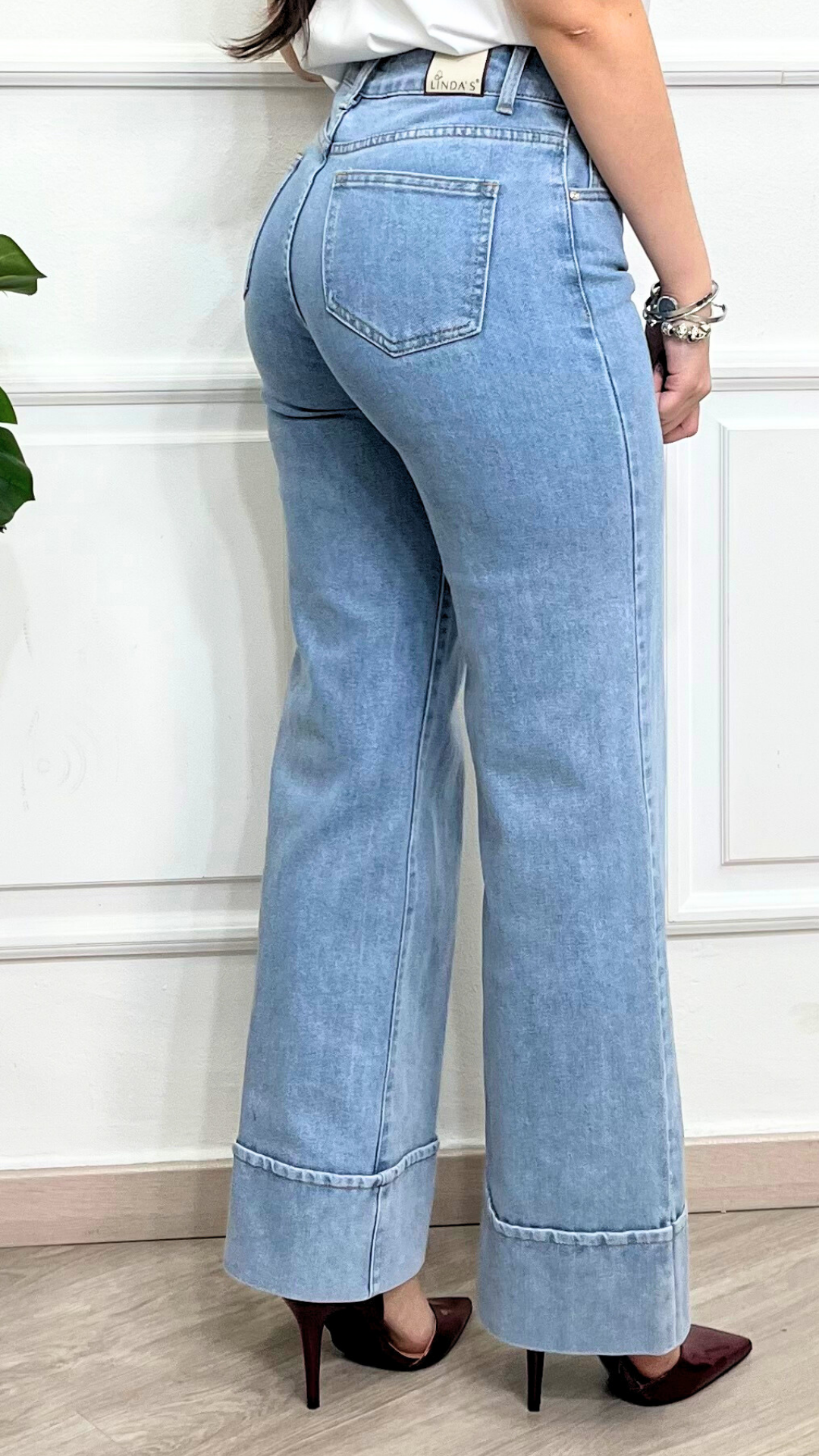 Jeans con risvolto - LINDA'S