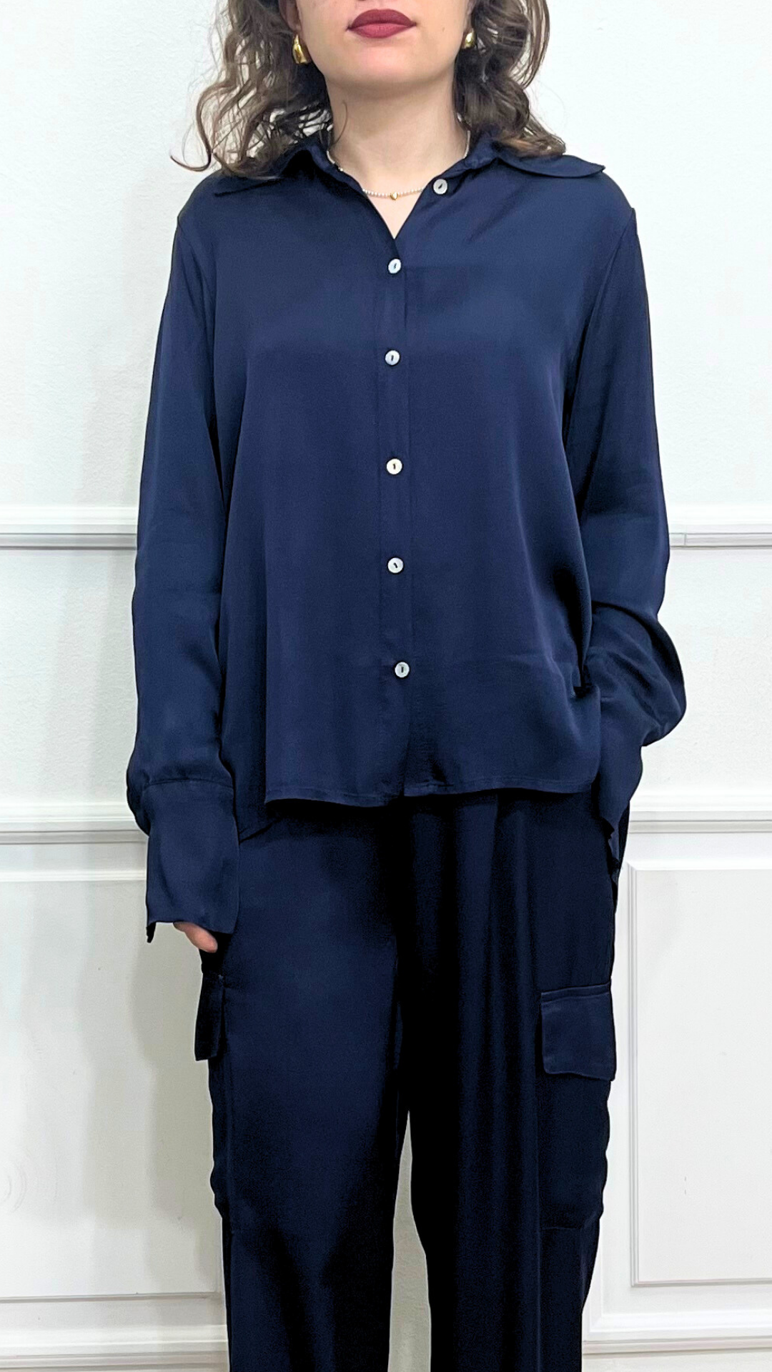 Camicia in raso - ANYPLACE