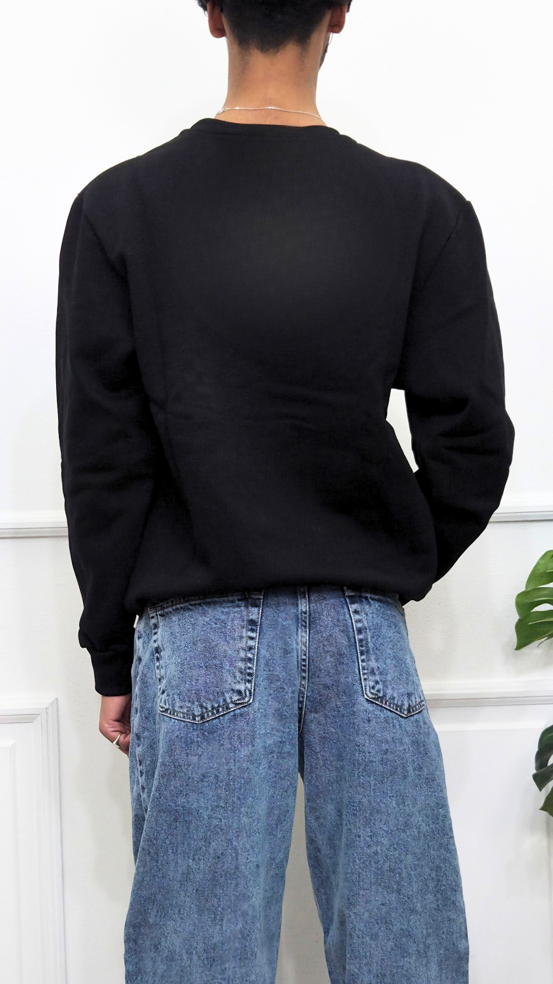 Felpa girocollo con stampa DS2