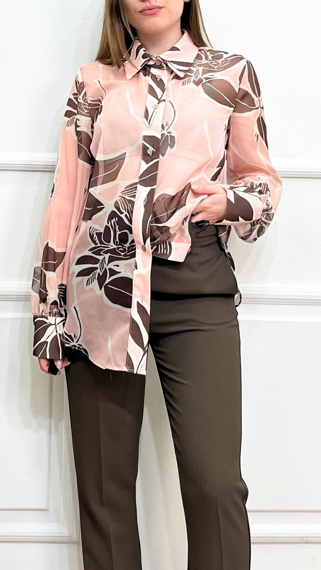 Camicia Floreale Rose - SIMONA G.