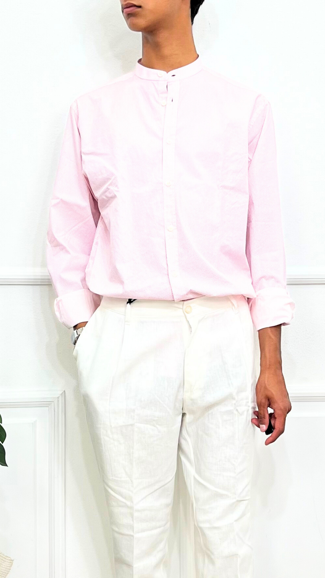 Camicia coreana Rosa - ASCOT SPORT