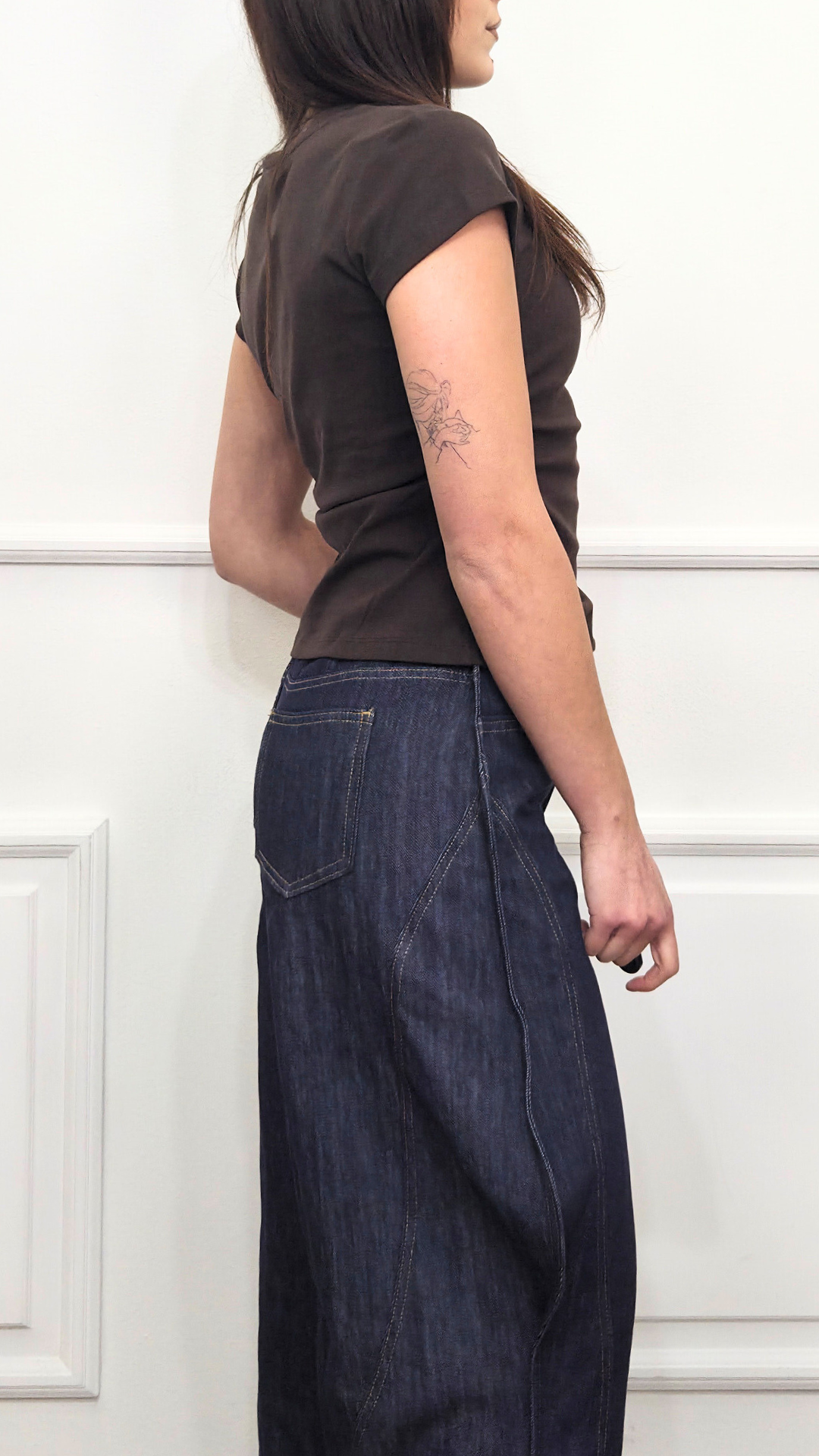 T-shirt con arricciatura