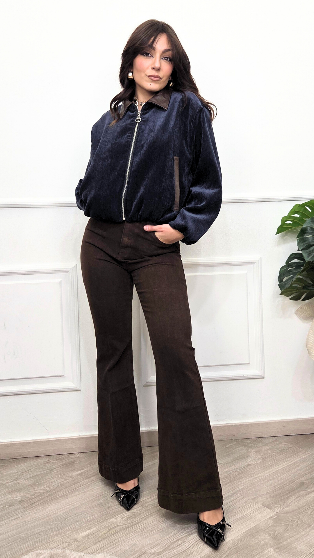 GIACCA CON CERNIERA - BLU ROYAL