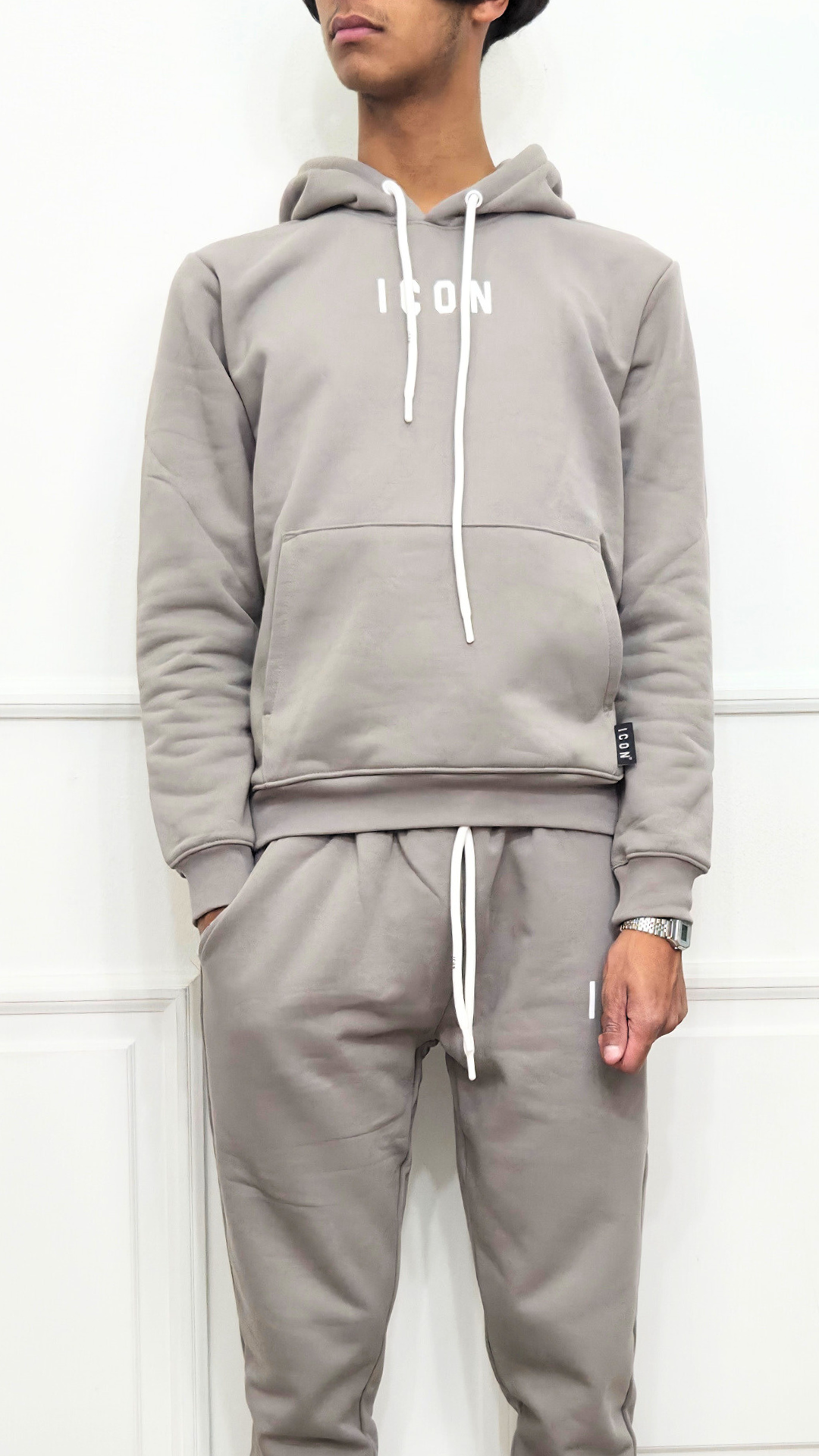 Felpa cappuccio logo piccolo - ICON