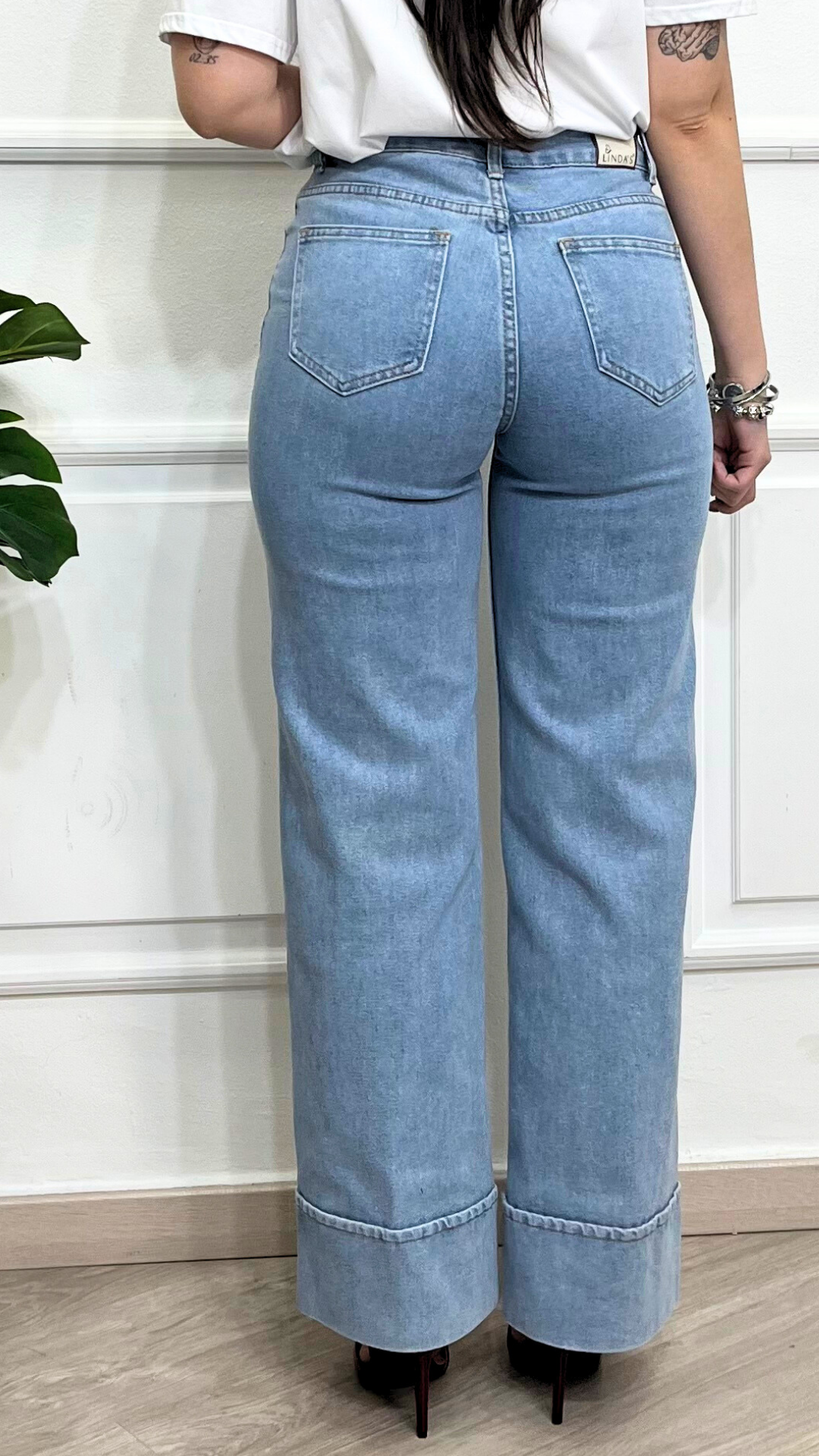 Jeans con risvolto - LINDA'S