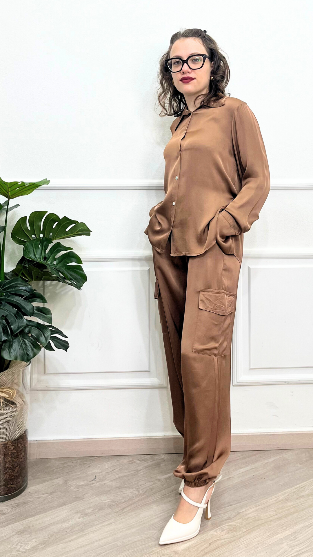 Camicia in raso - ANYPLACE