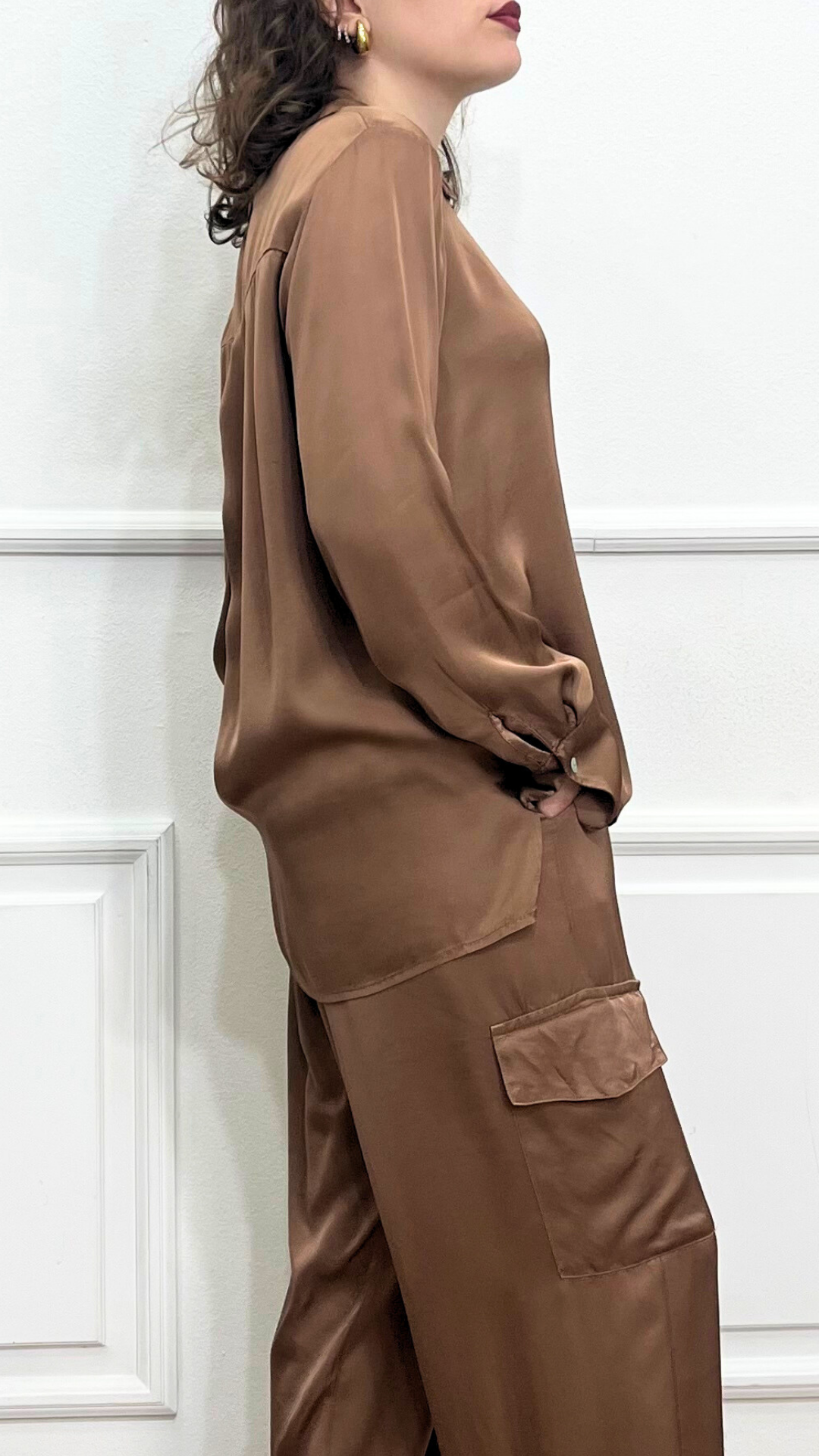 Camicia in raso - ANYPLACE