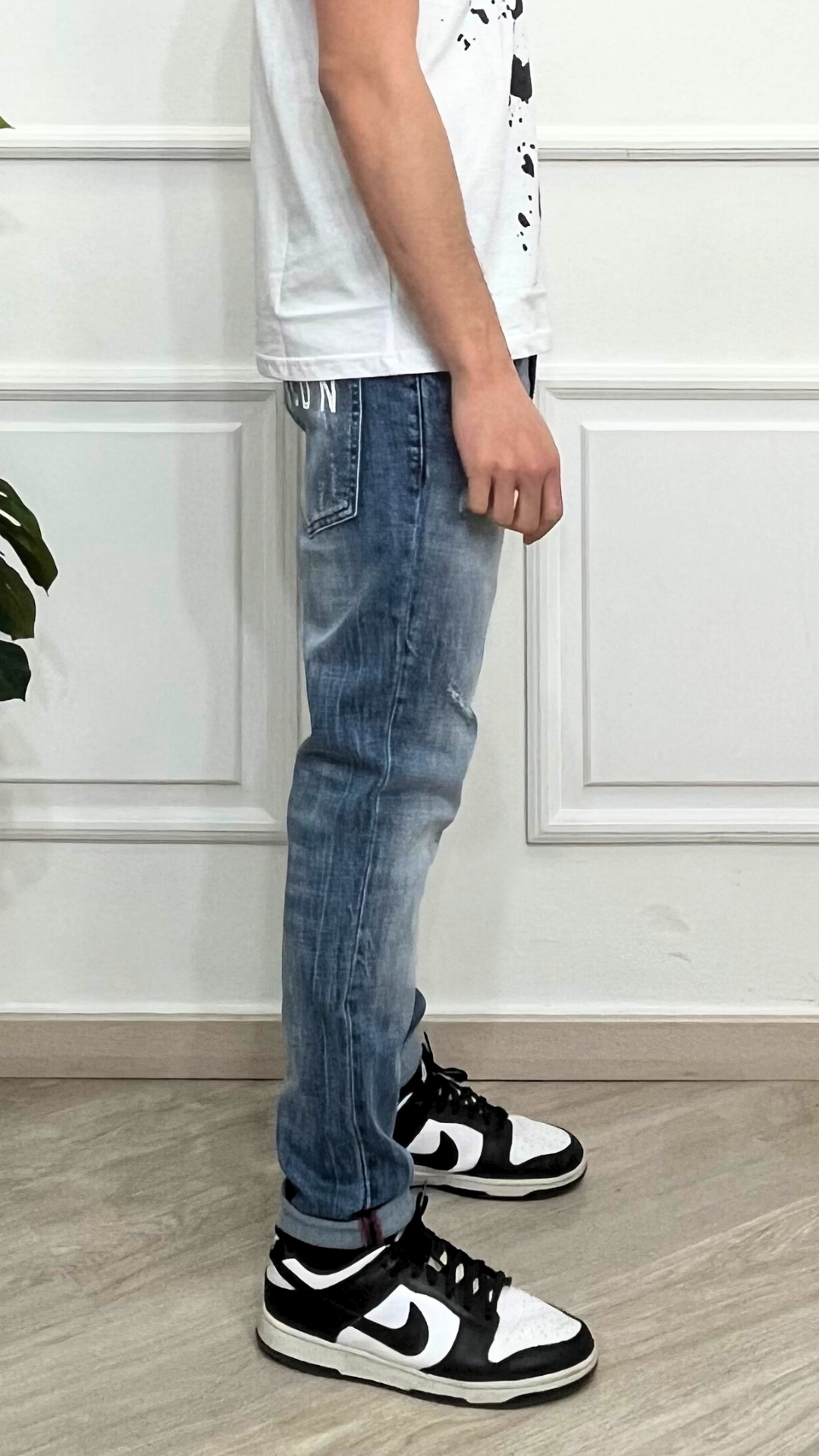 Jeans con logo piccolo - ICON