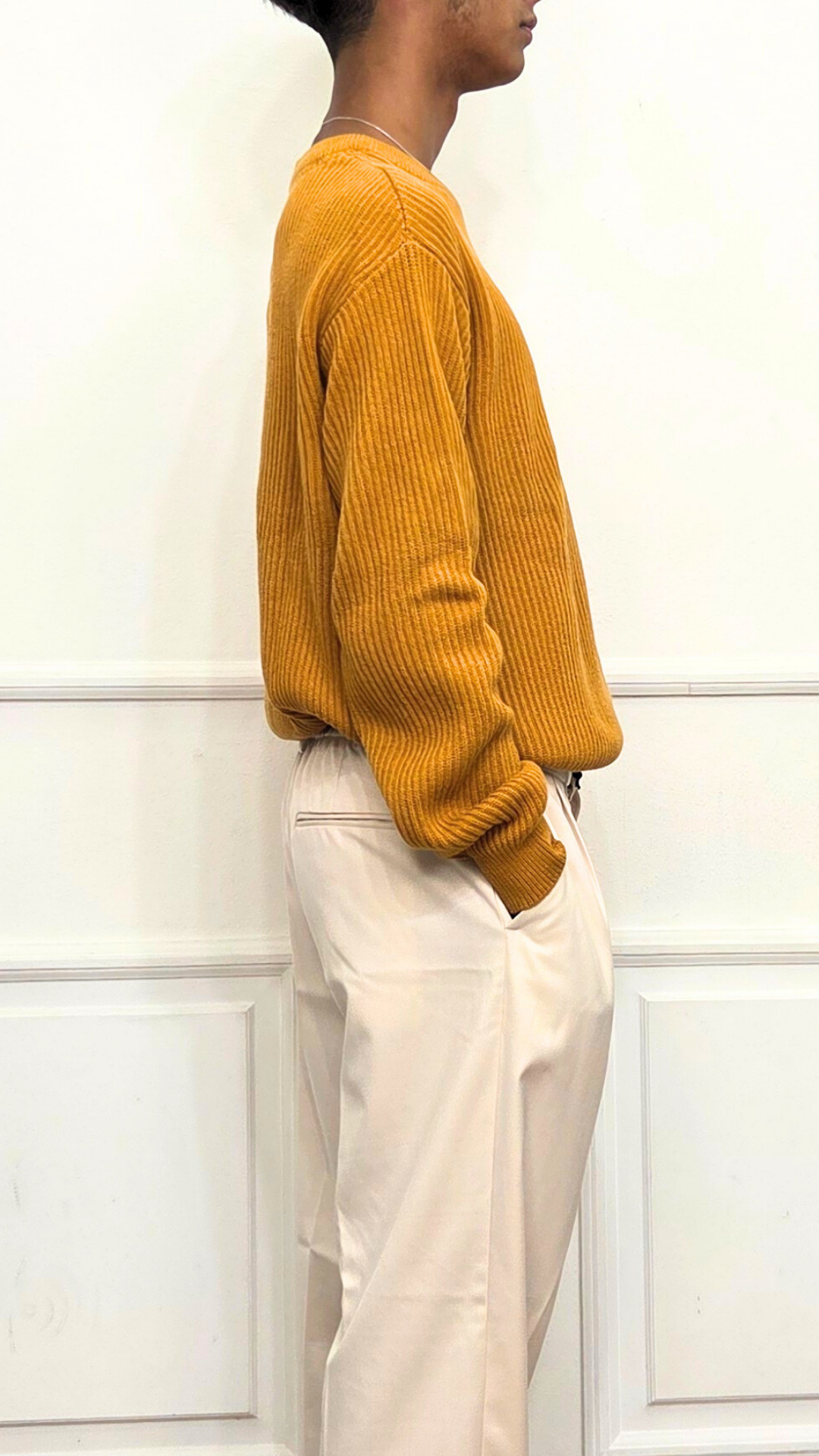 Maglione senape - Solid