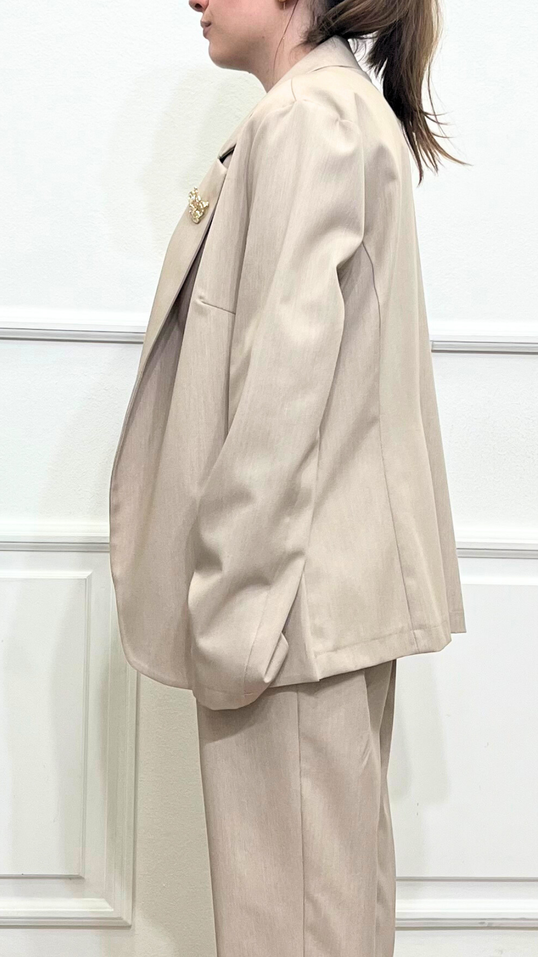 Giacca aperta con spilla - EXSTASY