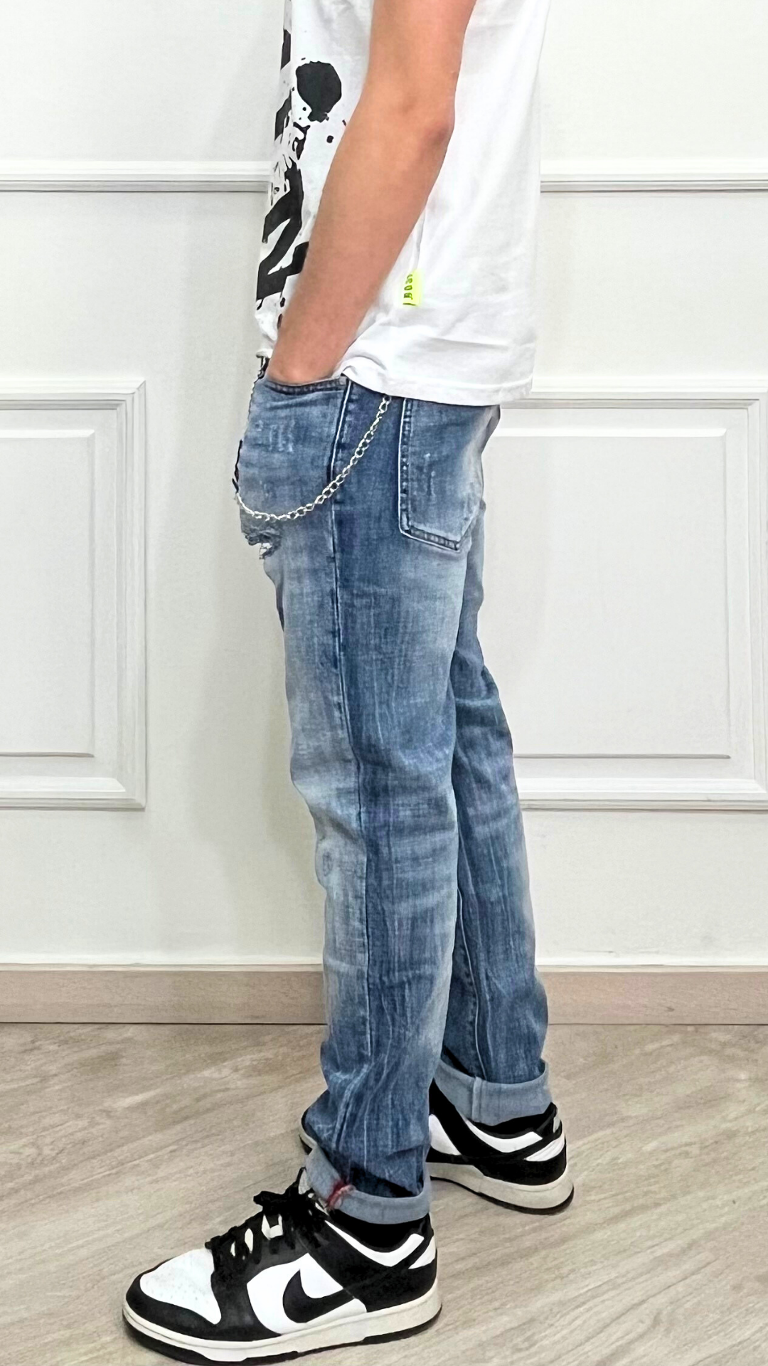 Jeans con logo piccolo - ICON
