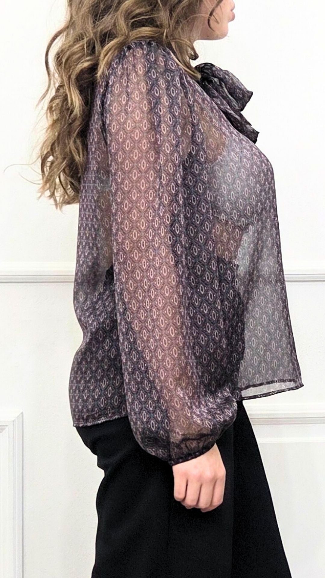 CAMICIA TRASPARENTE CON FANTASIA - EXTASY ITALY