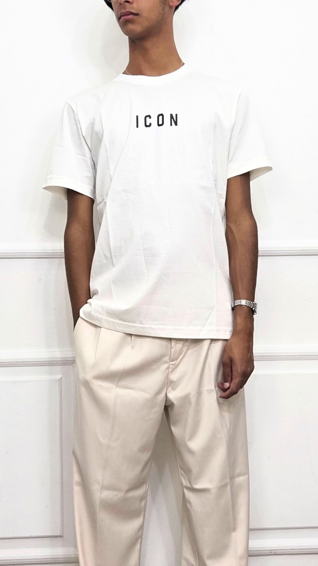 T-shirt con logo piccolo - ICON