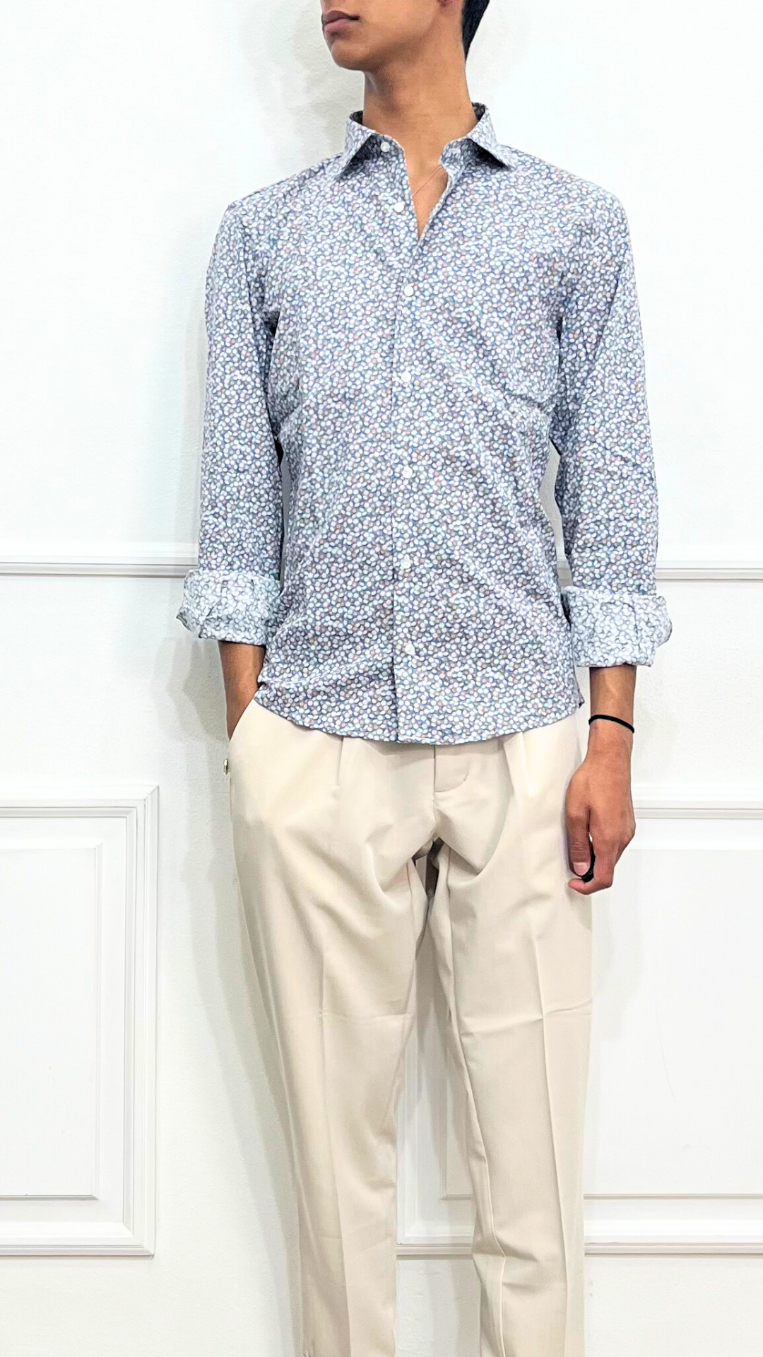 Camicia a Fantasia Arancia - BLACKSVNDAY