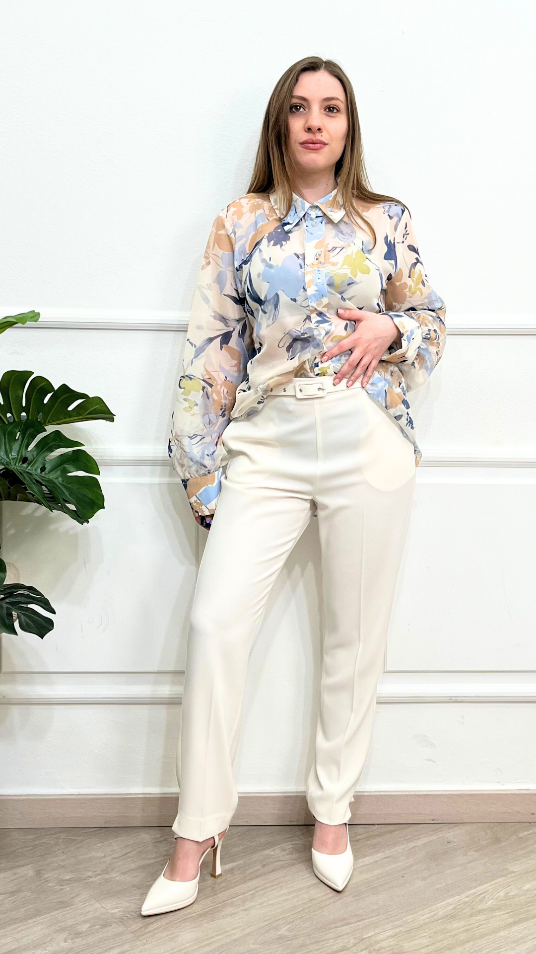 Camicia a Fantasia Fiori - SIMONA G.