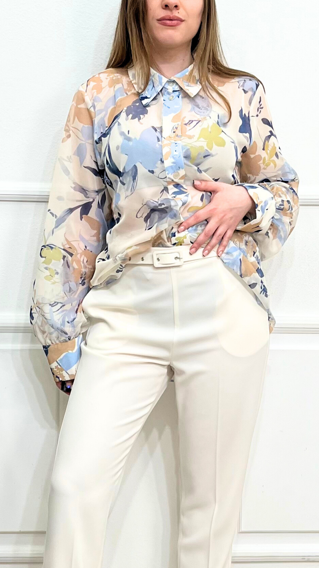 Camicia a Fantasia Fiori - SIMONA G.