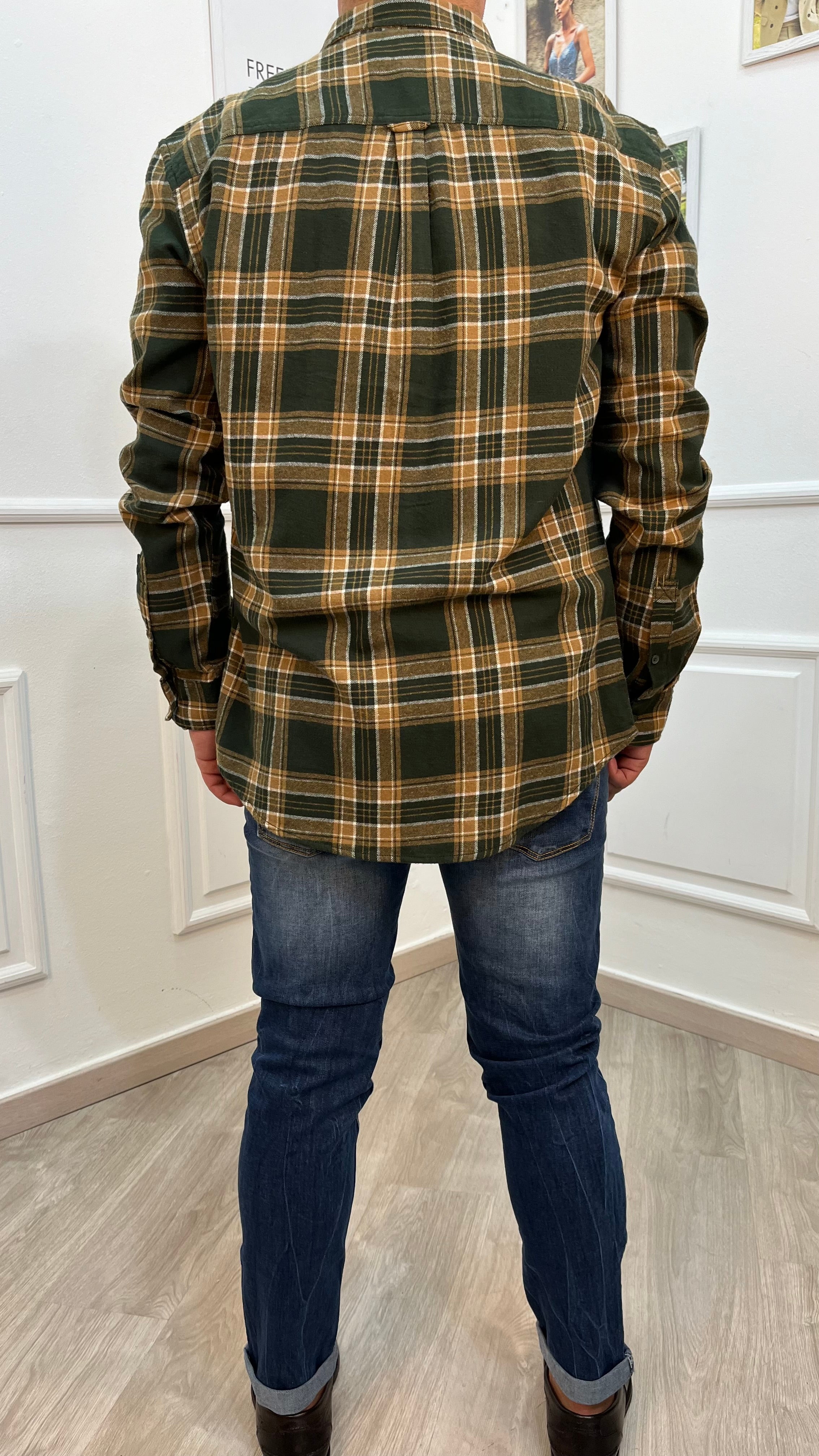 Camicia a quadri - Verde