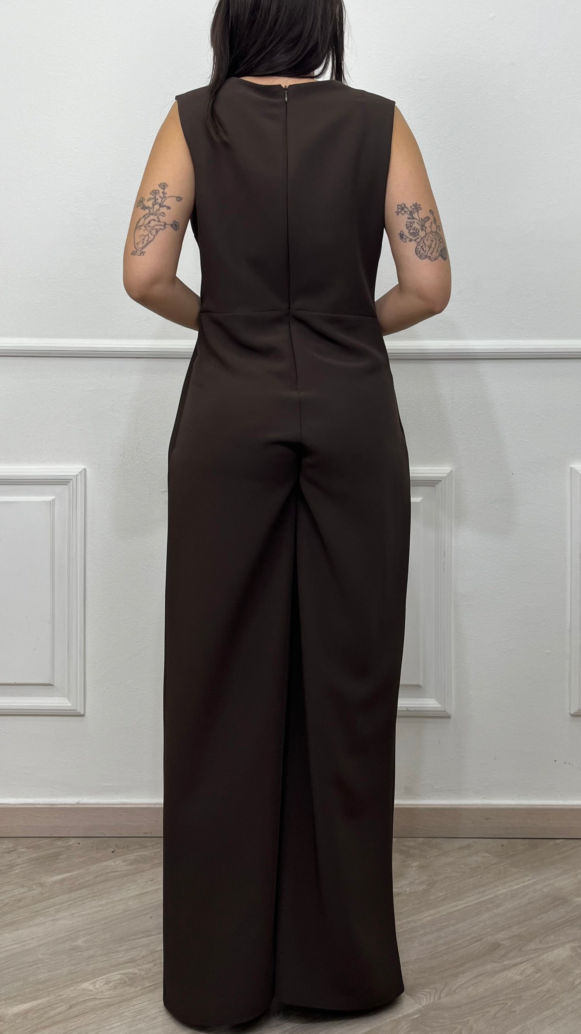 Tuta con soprabito - Brown