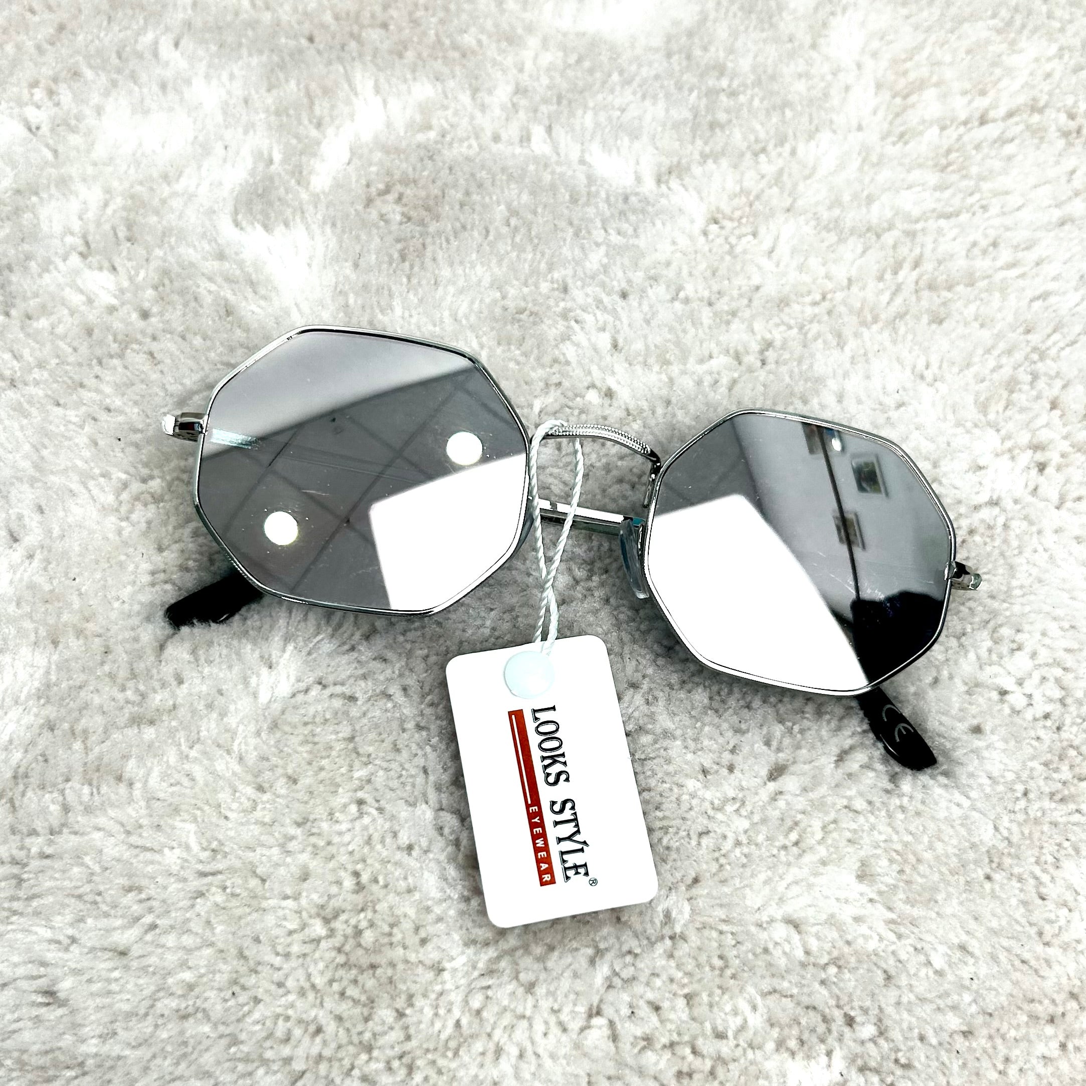 Occhiali da sole ottogonali a specchio - EYEWEAR