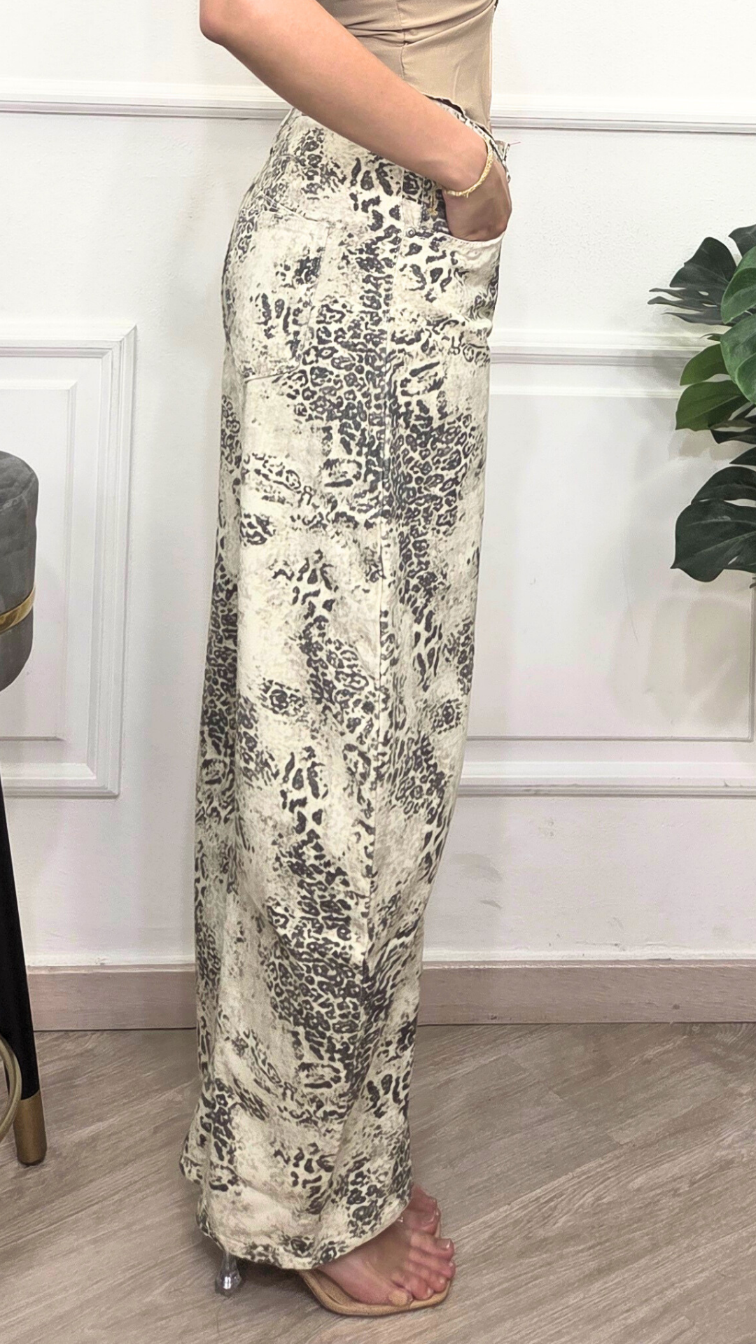 JEANS A FANTASIA LEOPARDATA