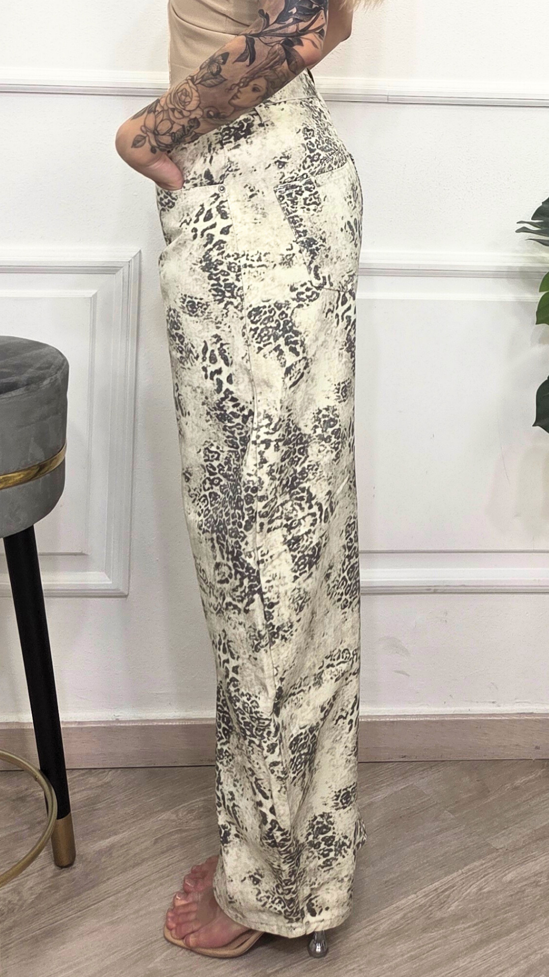 JEANS A FANTASIA LEOPARDATA