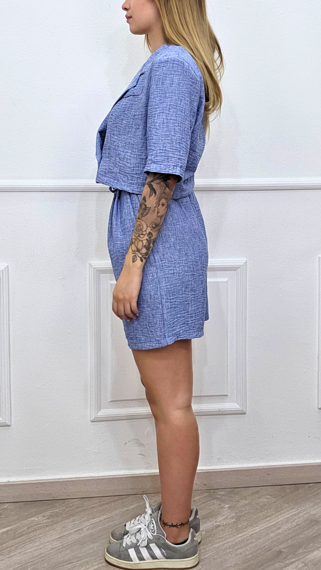 SET CAMICIA CROP E PANTALONCINO - ROMANTICITY