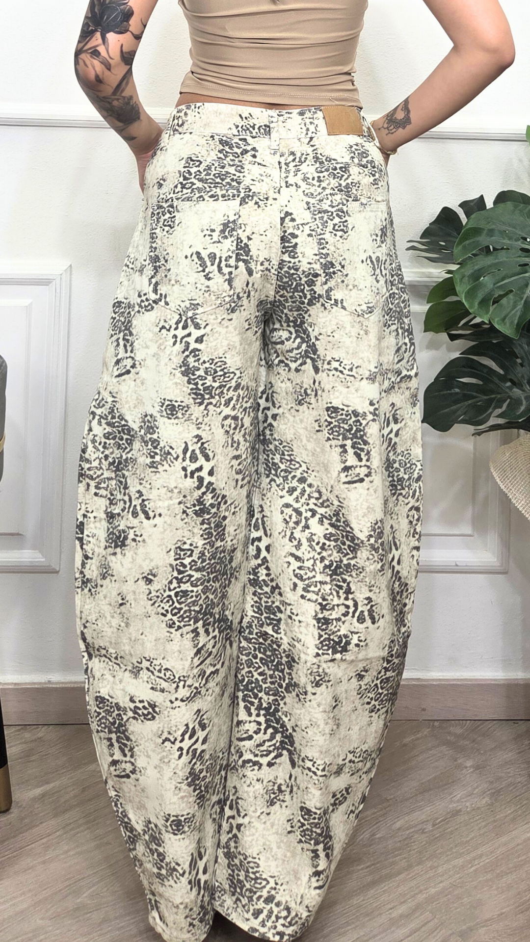 JEANS A FANTASIA LEOPARDATA