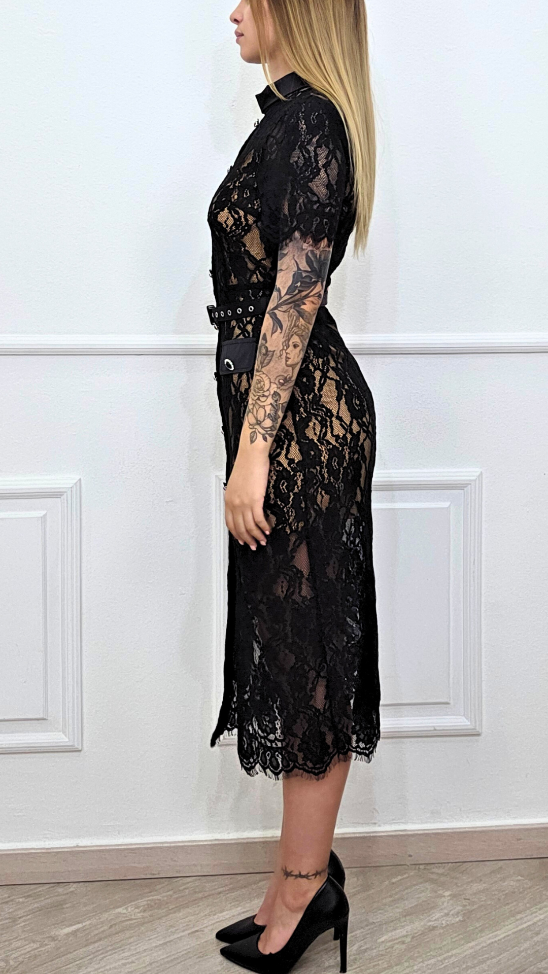 ABITO MIDI FANTASIA PIZZO - AZAKA PARIS