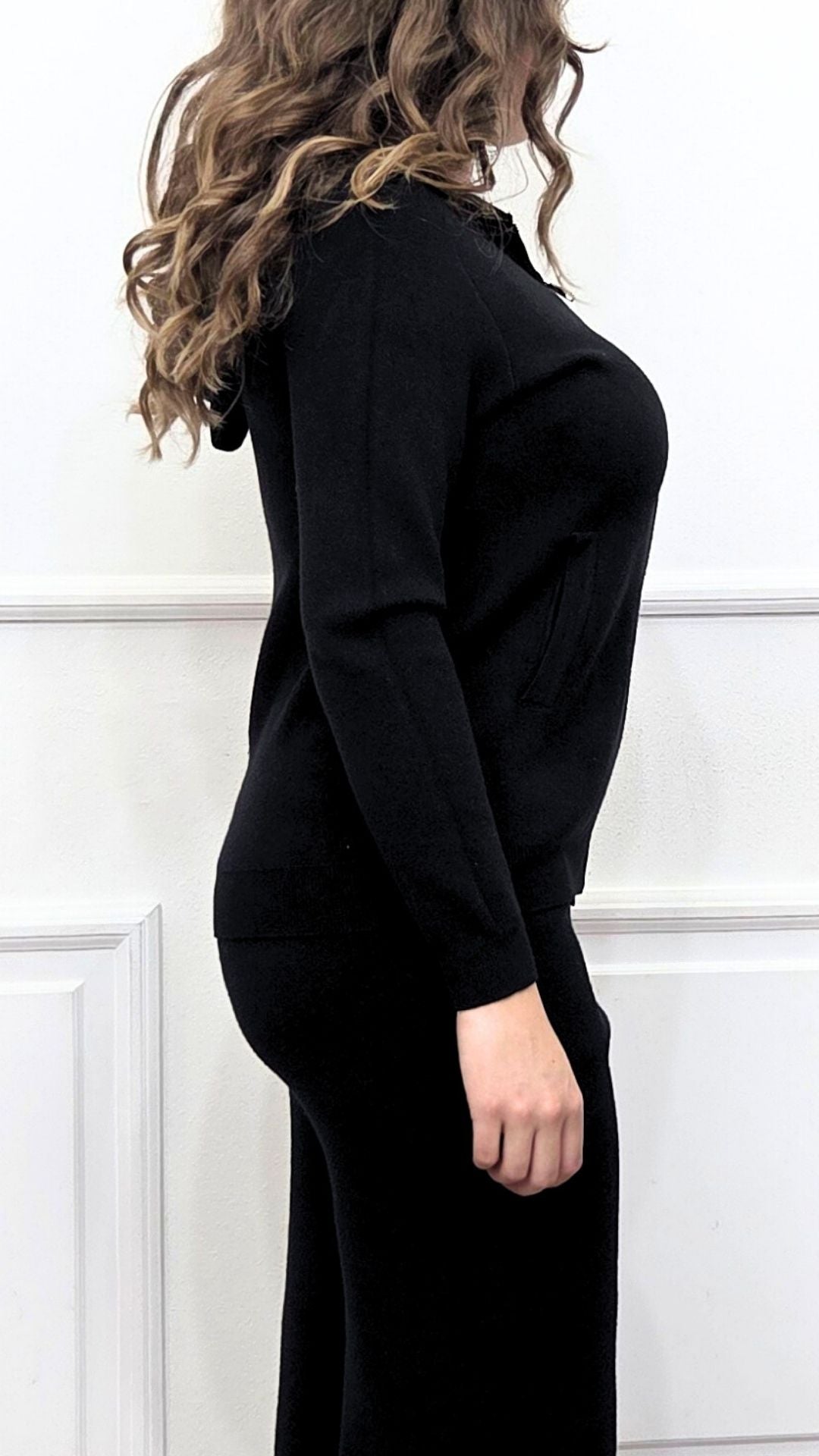 MAGLIA MORBIDA CON CAPPUCCIO E ZIP - EXTASY ITALY