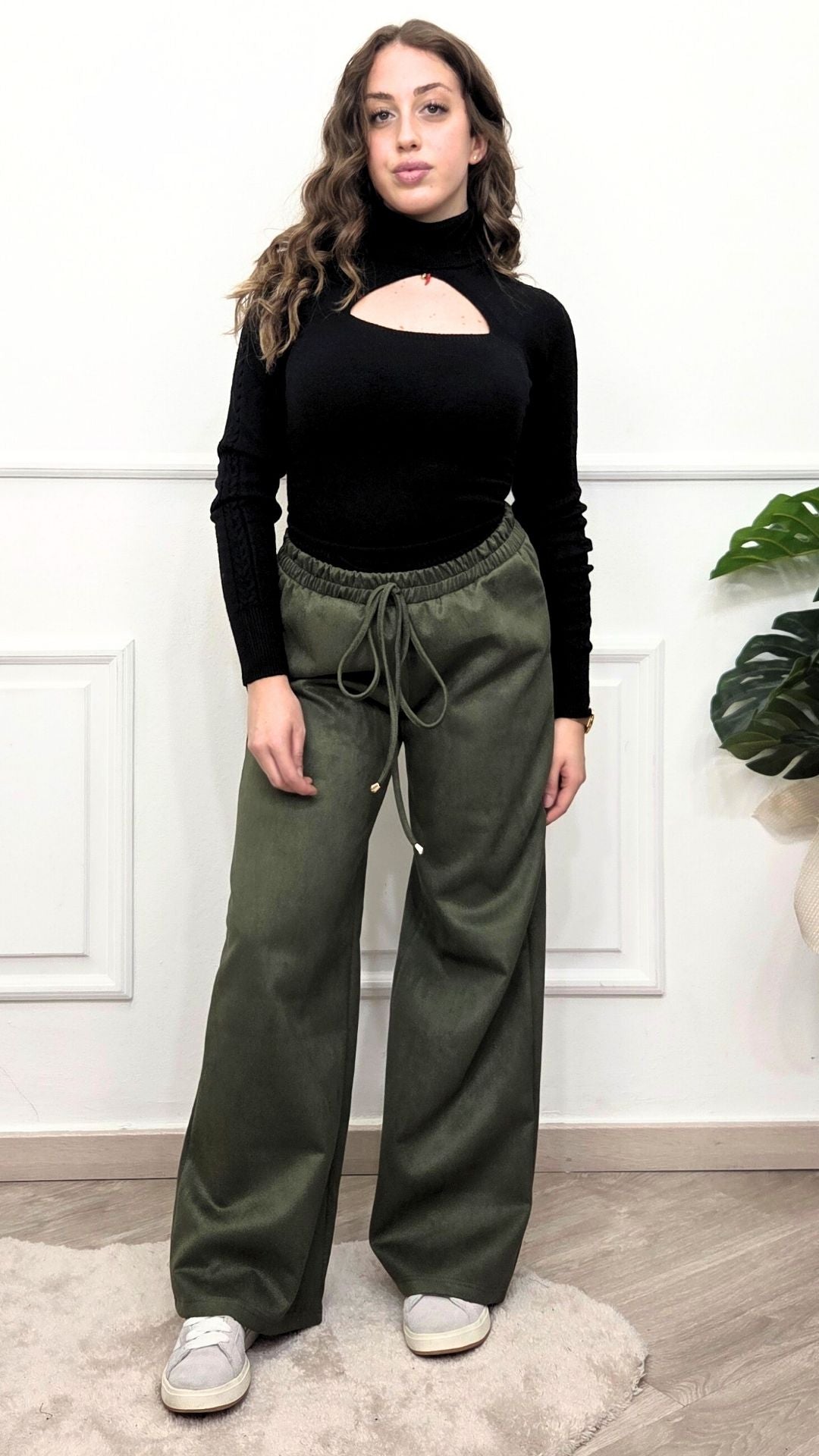 PANTALONI WIDE LEG - M!A F